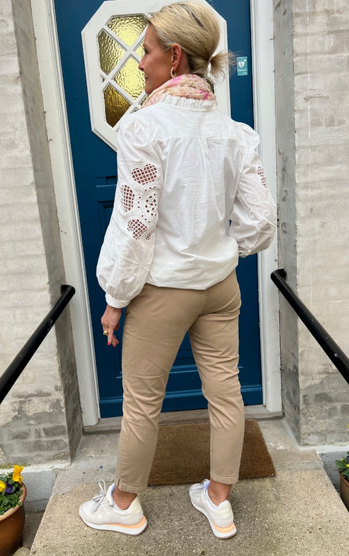 Brita cropped byxor - Dune