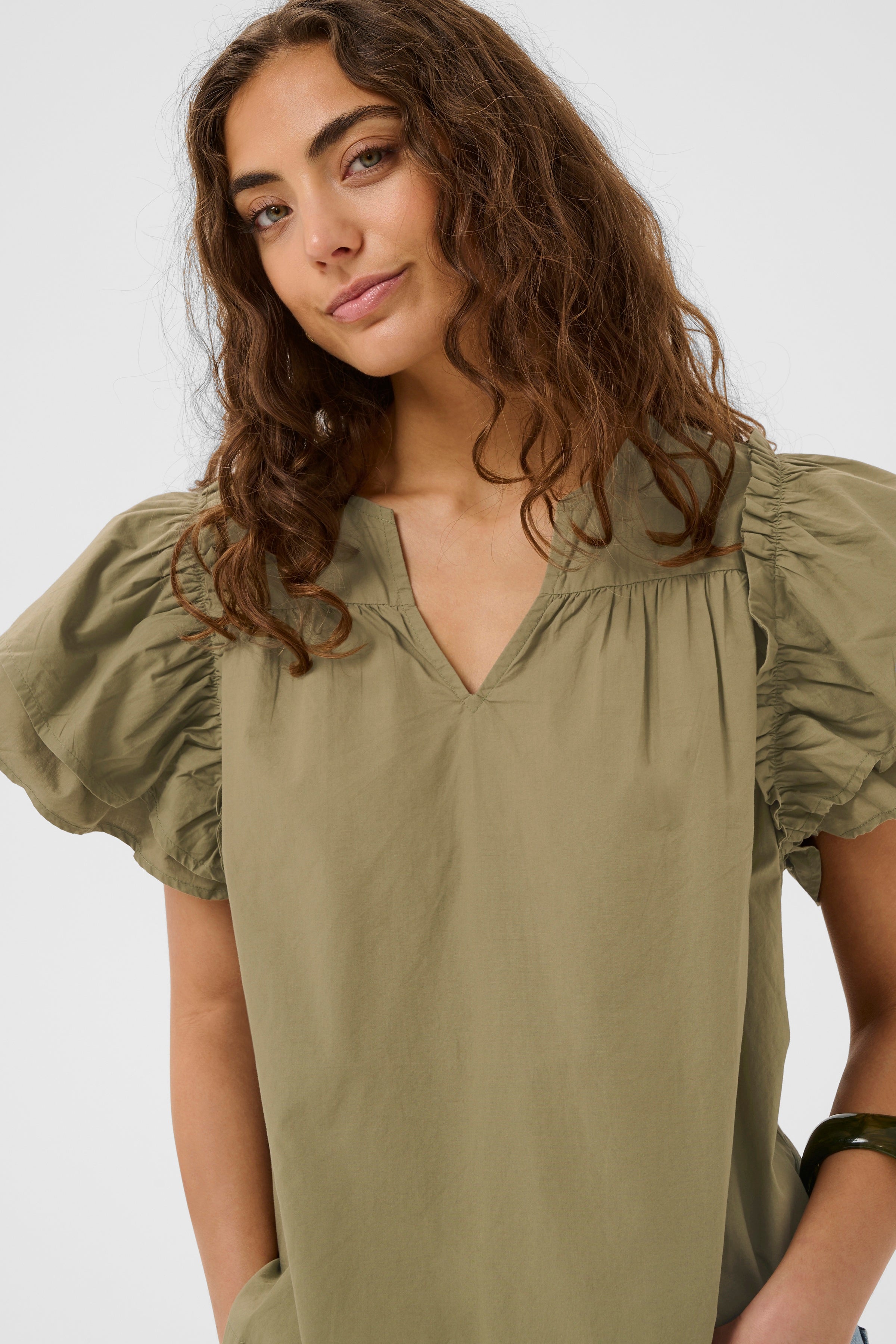 Kipa Olena Blouse - Dusky Green