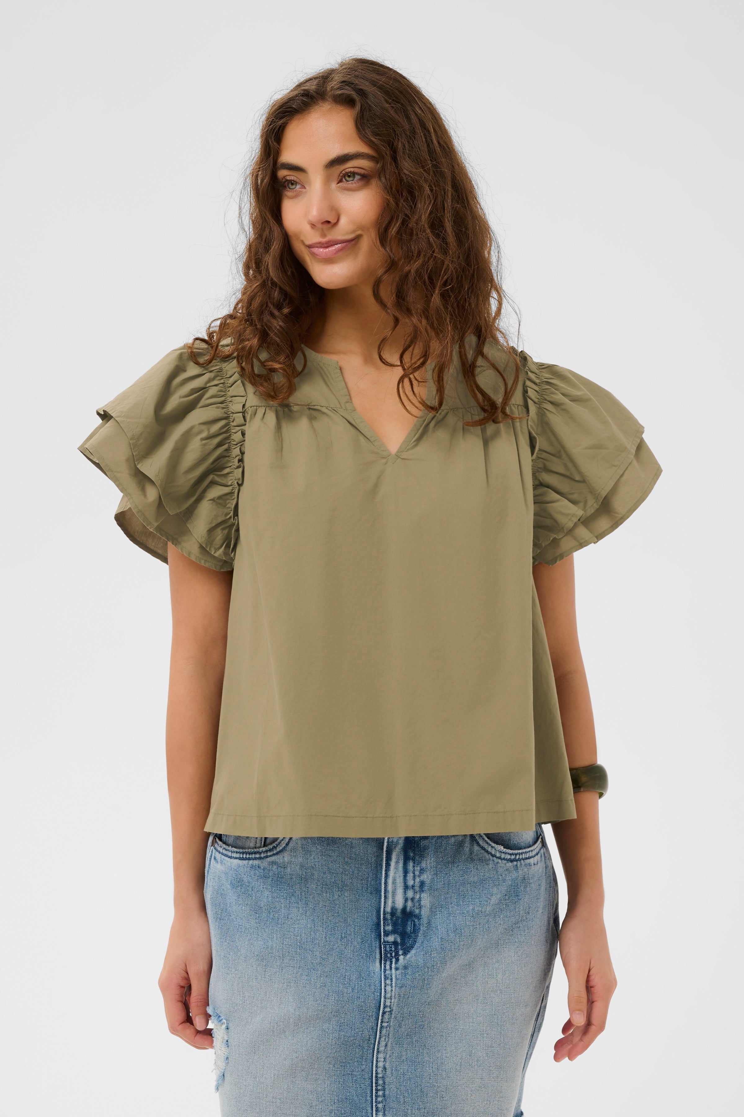 Kipa Olena Blouse - Dusky Green
