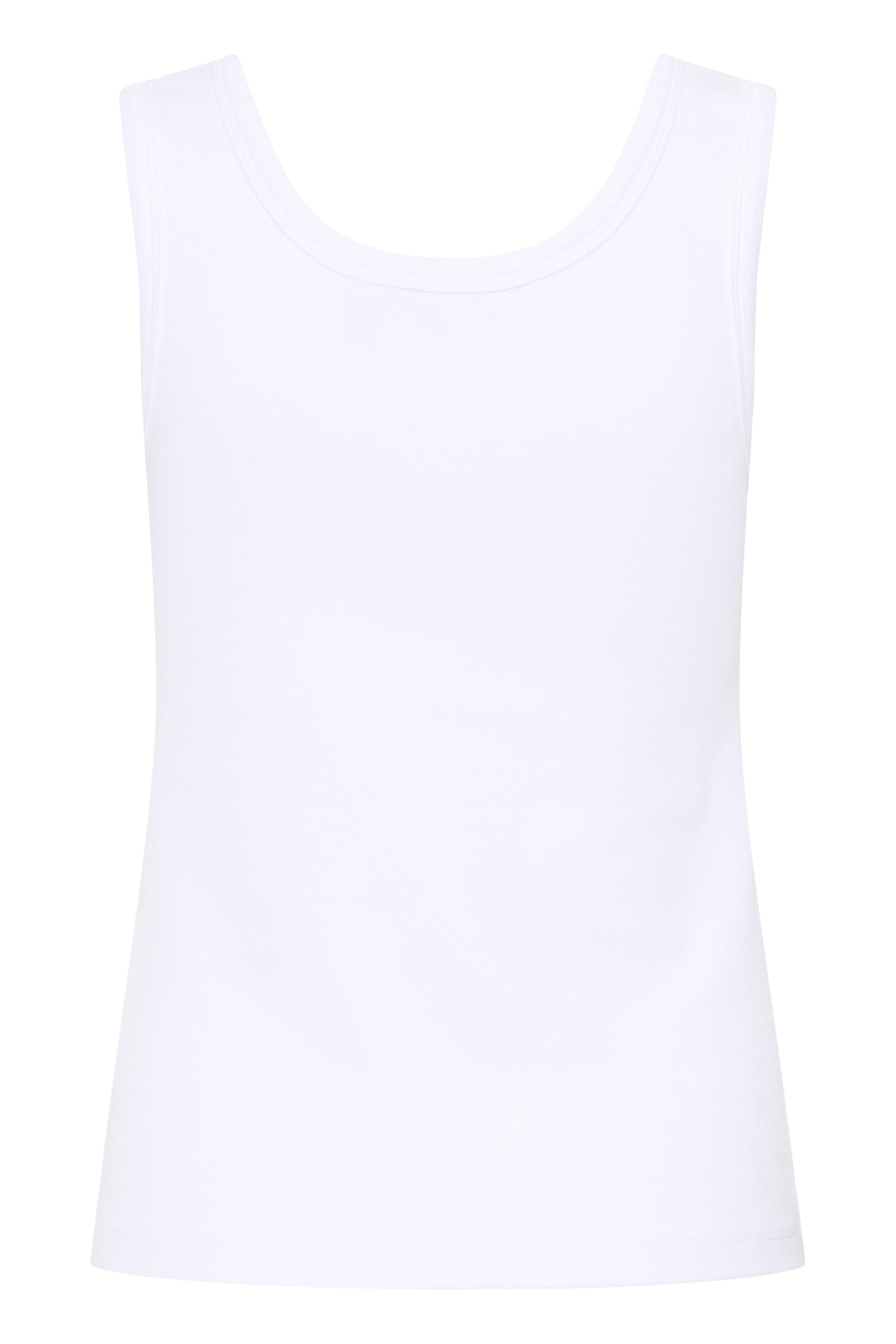 Alyssa  Rib Tanktop - White