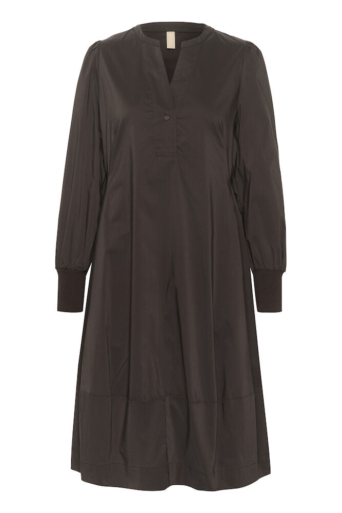 Antoinett Rib Dress - Demitase