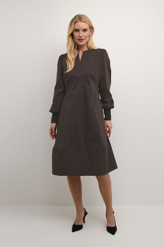 Antoinett Rib Dress - Demitase