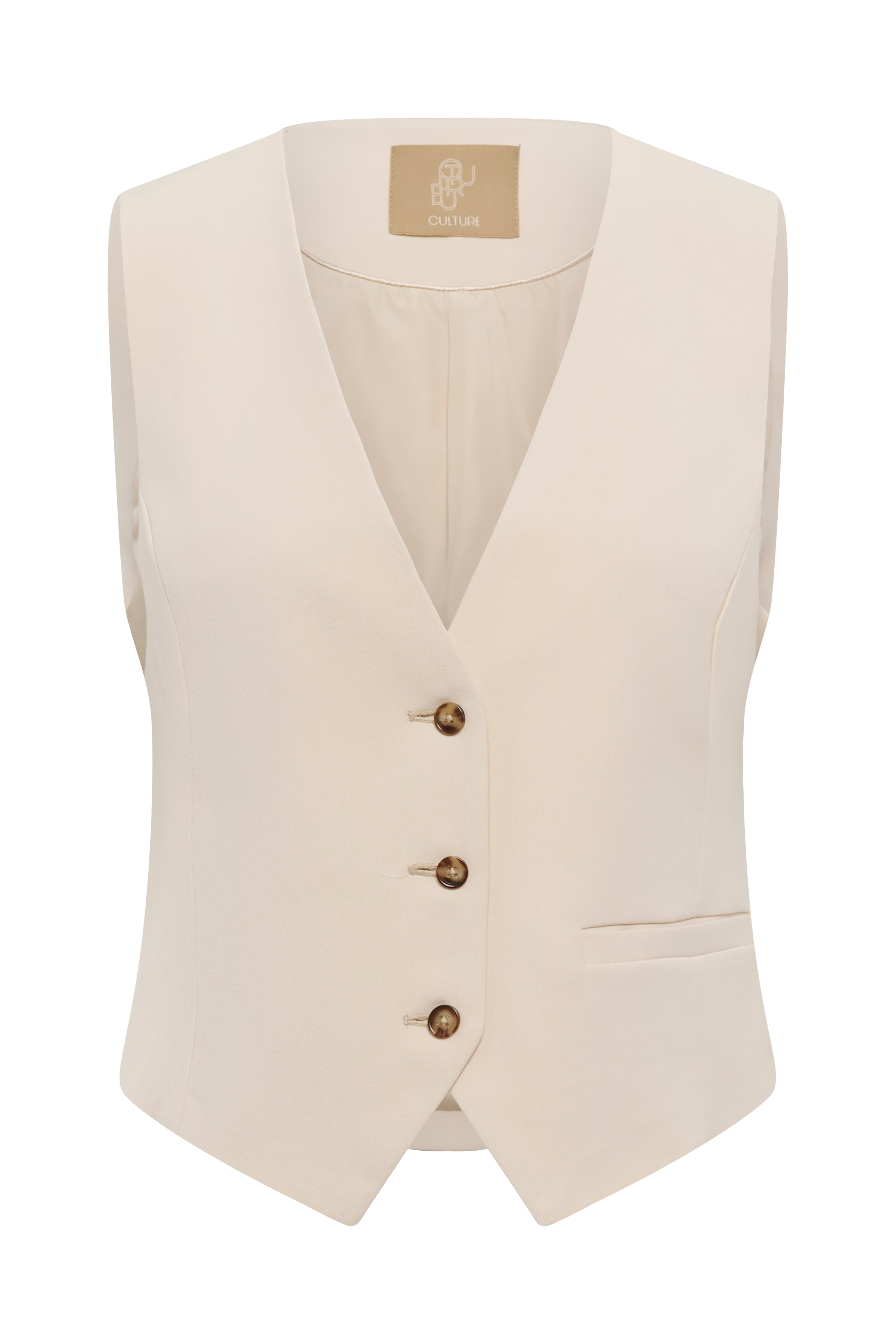 Nalina Waistcoat - Whitecap