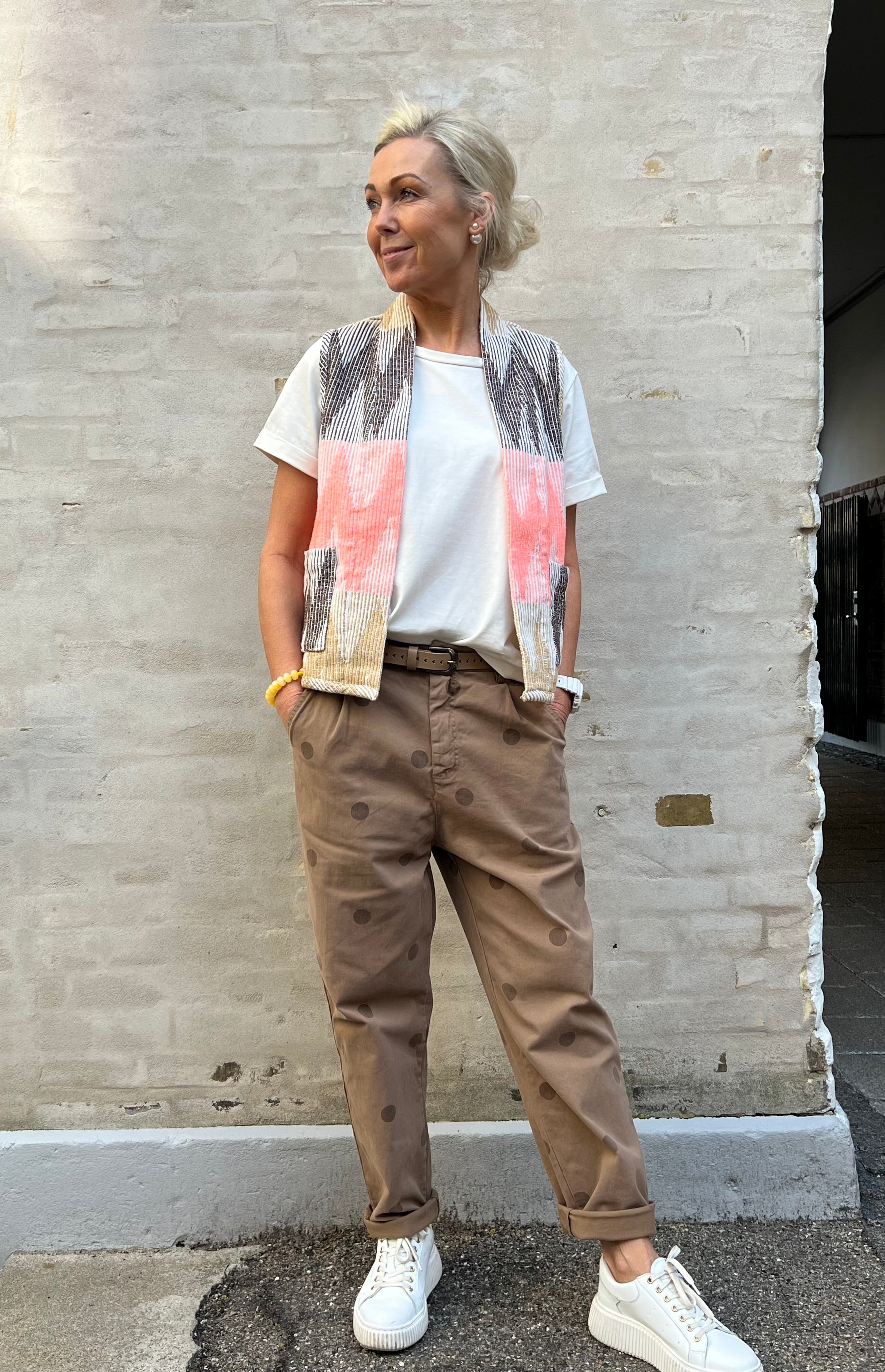 Dot Pants - Camel Dot