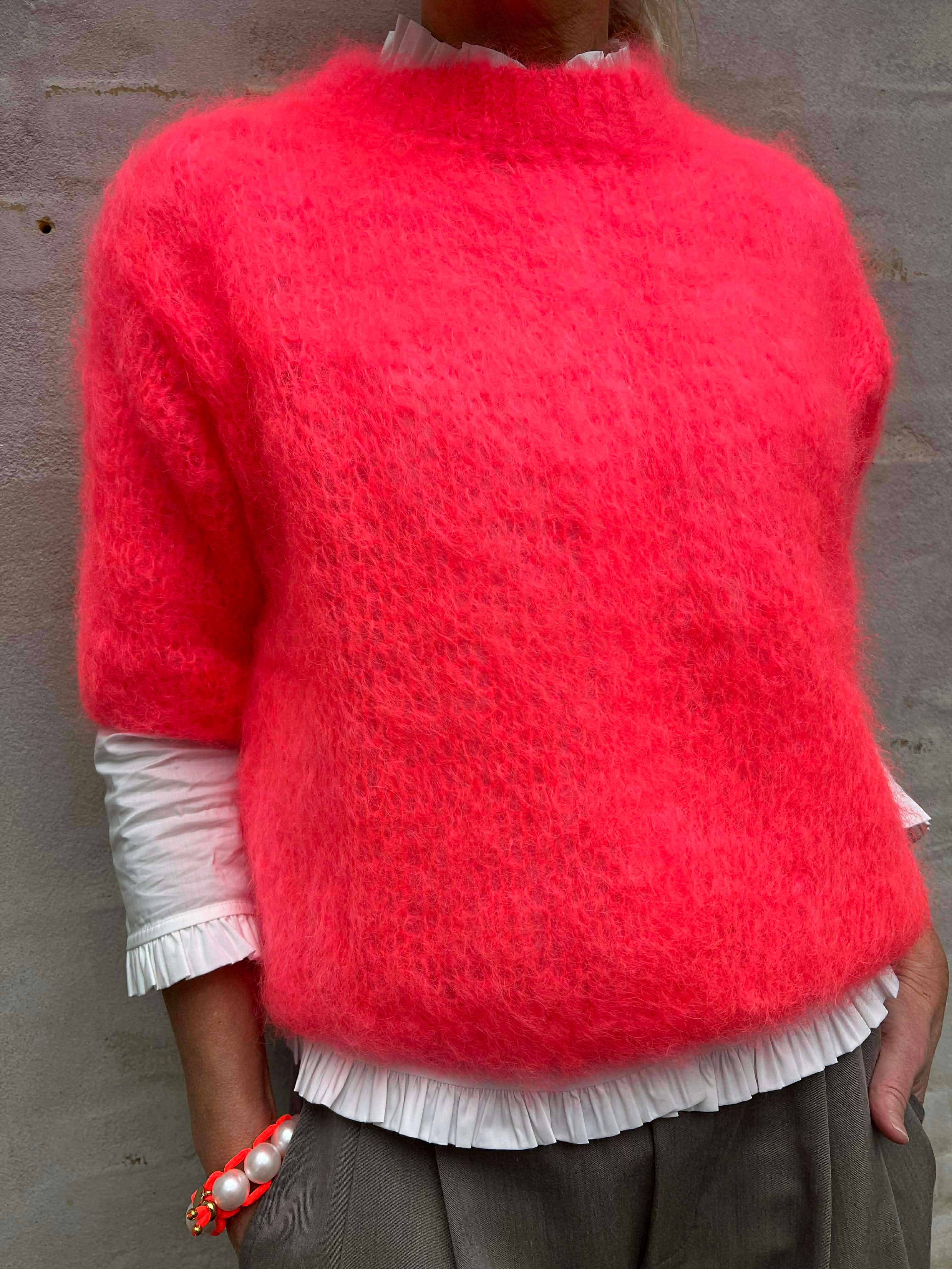 Renata Knit - Coral Mohair