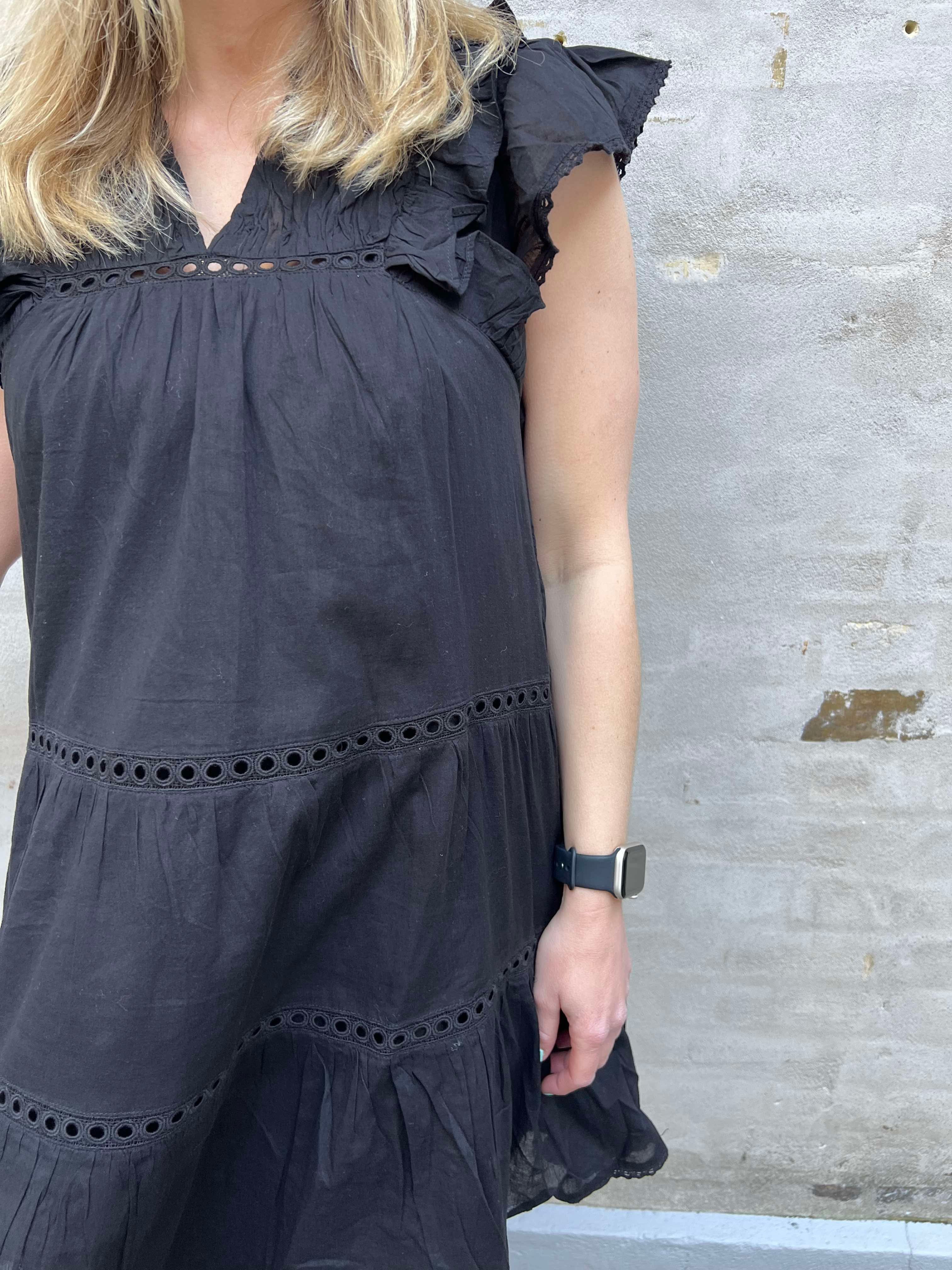 Jamma Voile klänning svart