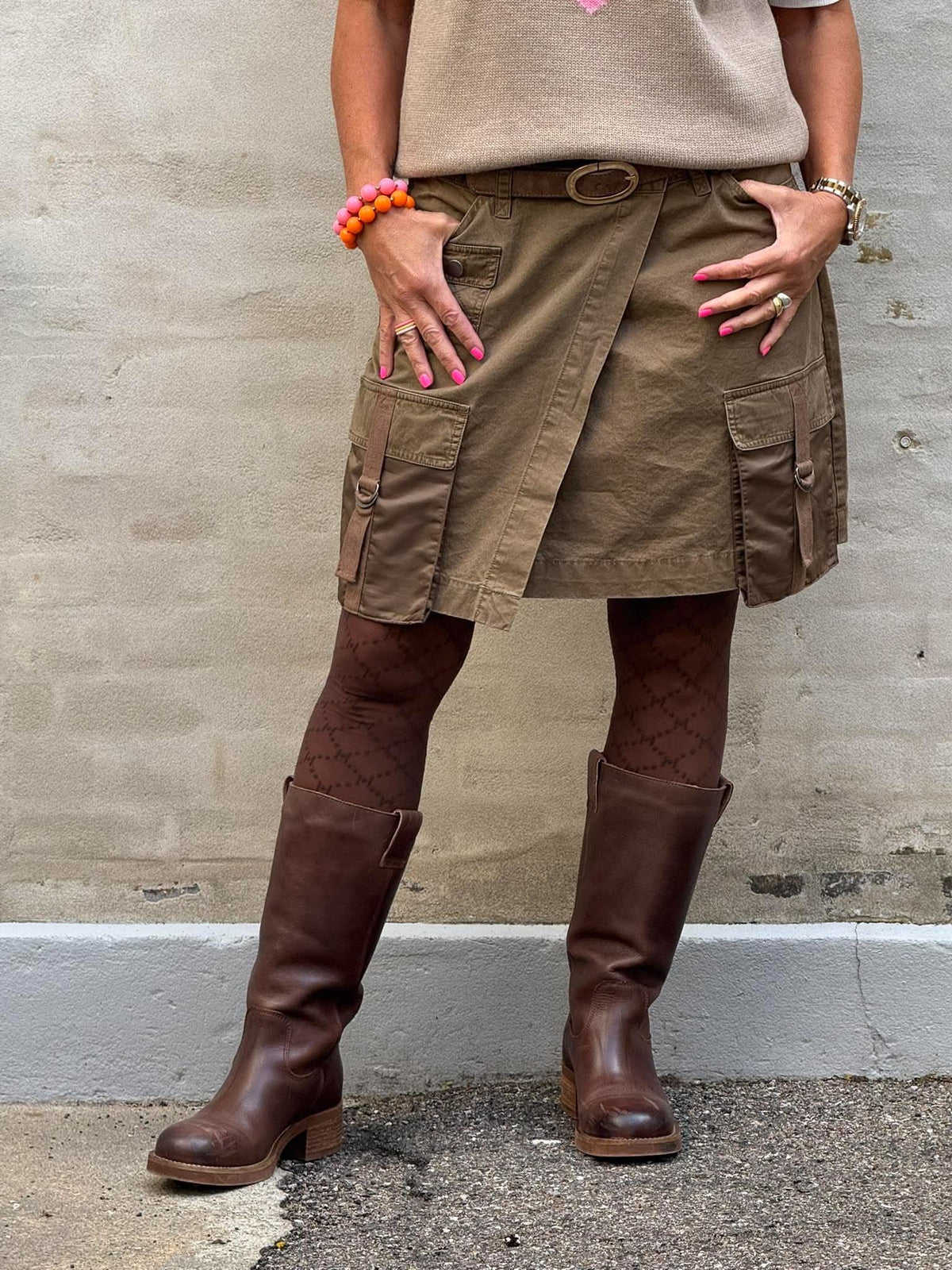 MarleaGO Skirt - Khaki Brown