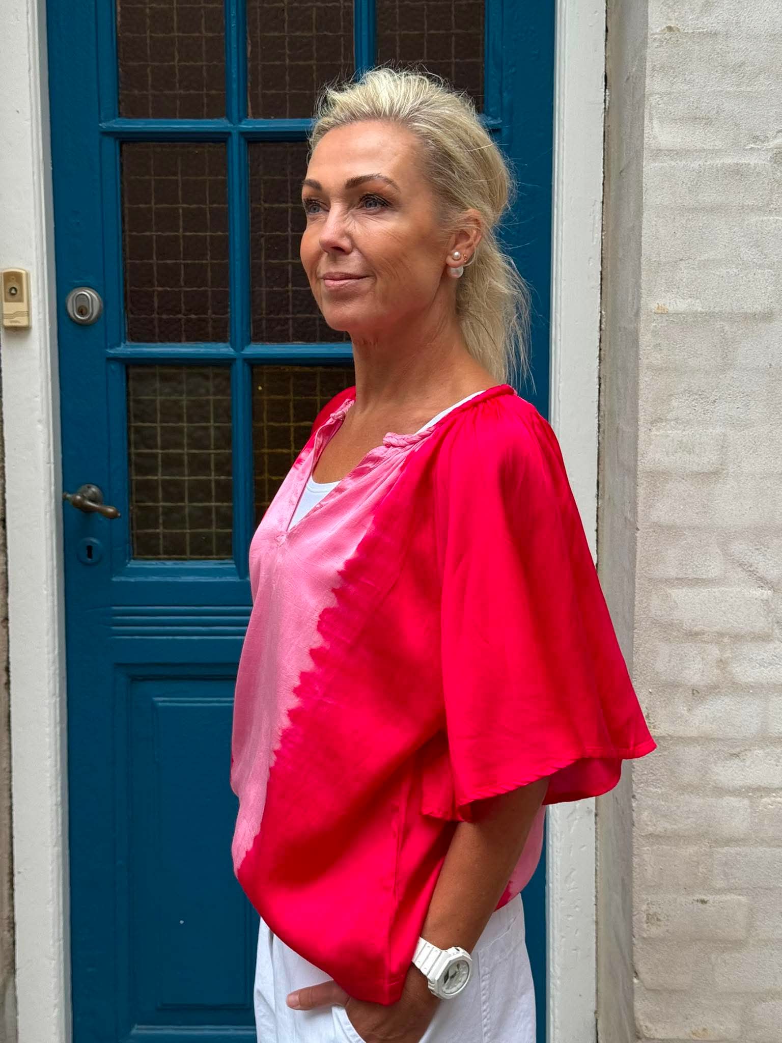 KikiGO Blus - Geranium Pink