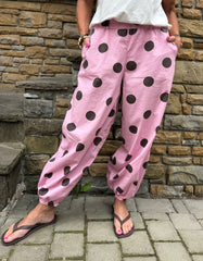 ALLY balloon pant - Rose Dot