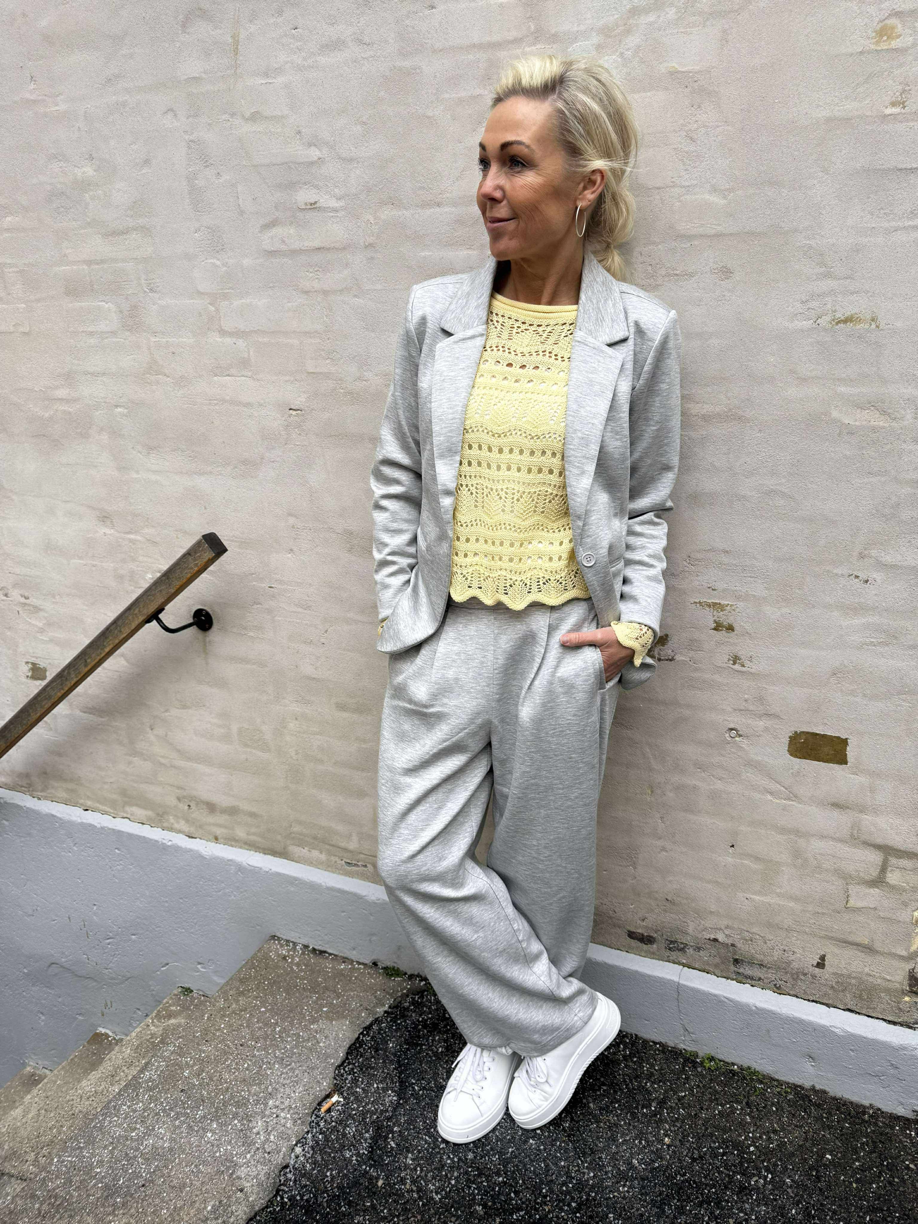 Buka Pants - Ljusgrå Melange