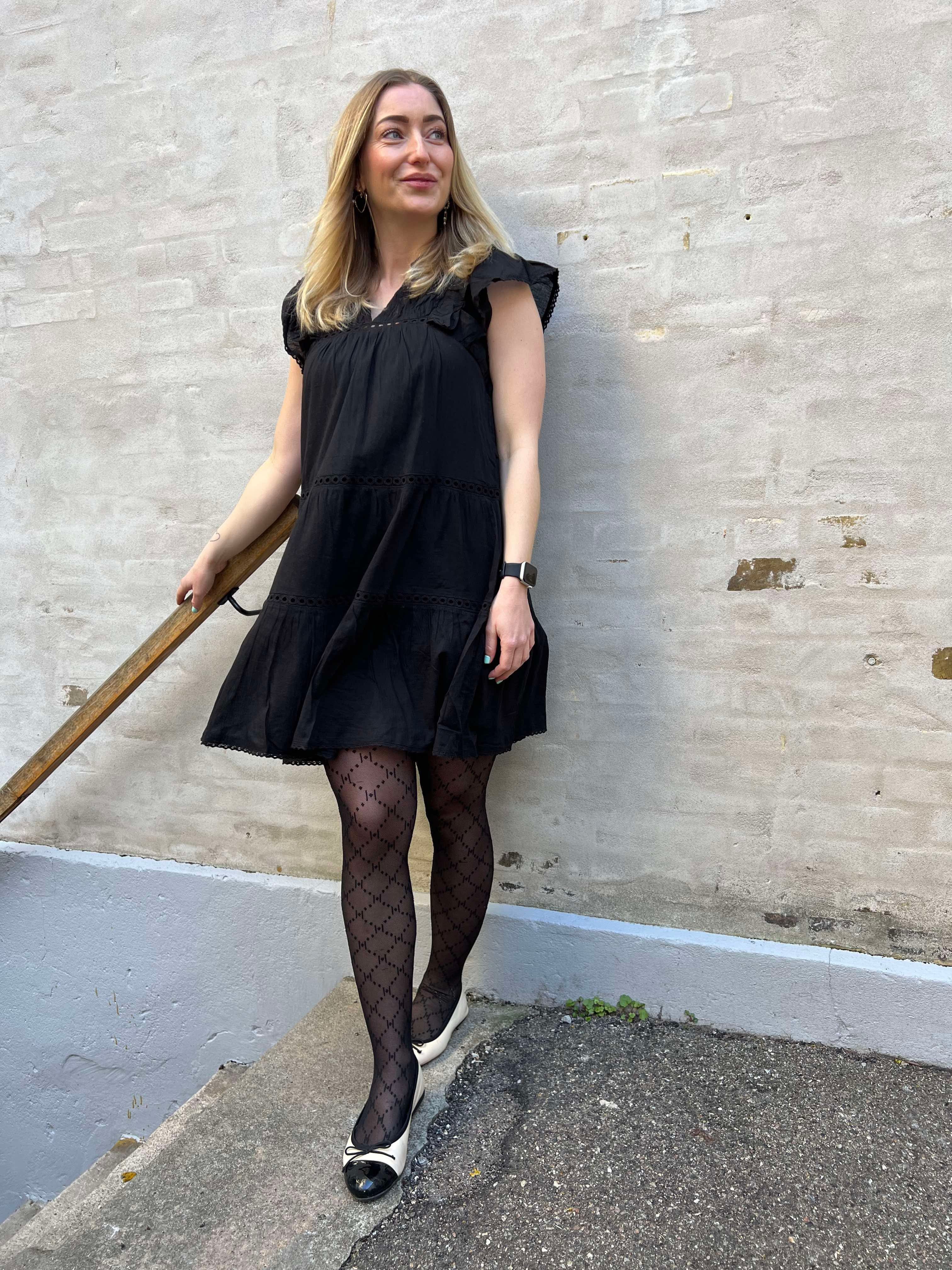 Jamma Voile klänning svart