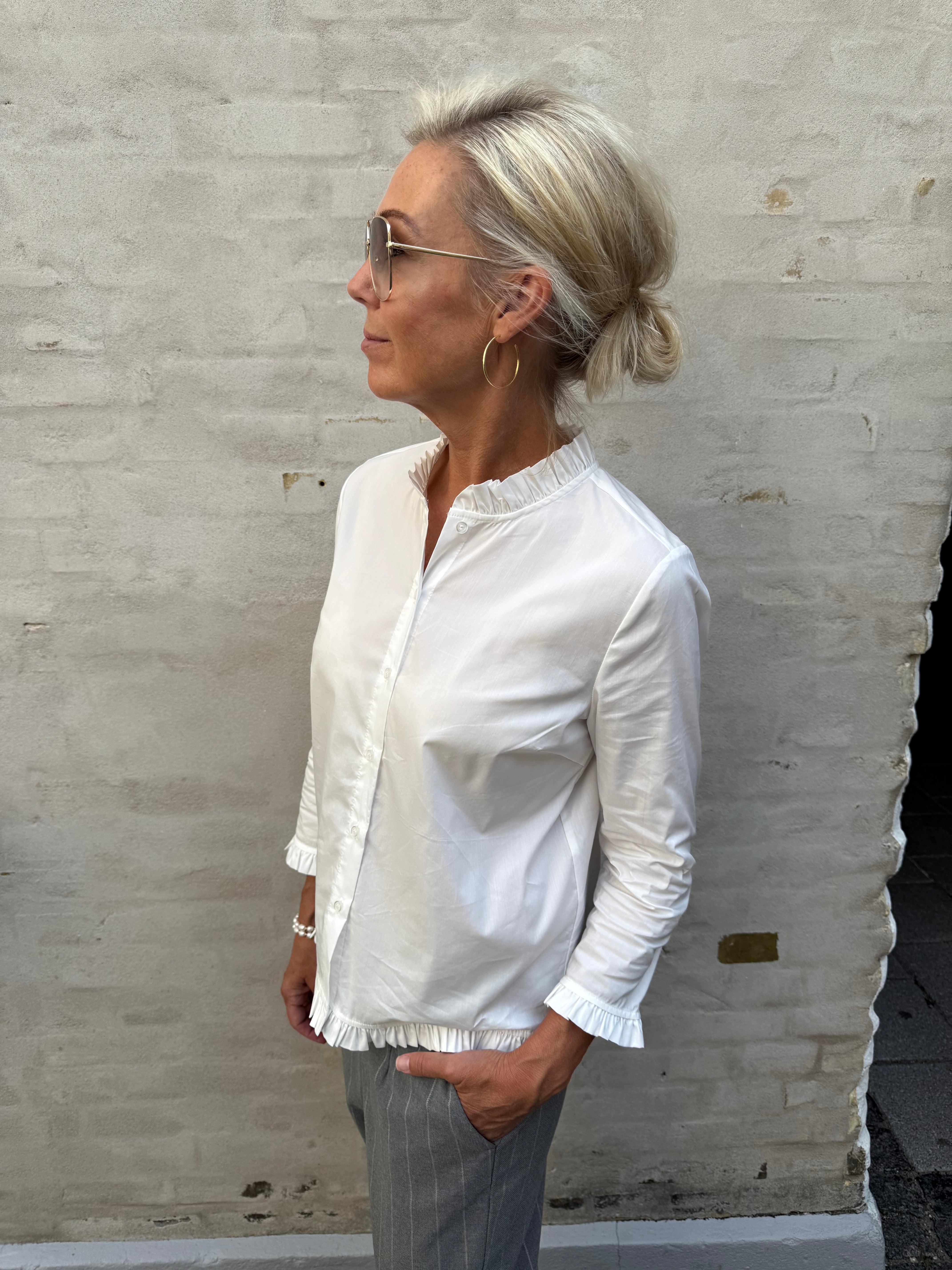 Kiea Antoinette Skjorta - Spring Gardenia