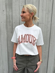 Amour T-shirt - Vit/Leo