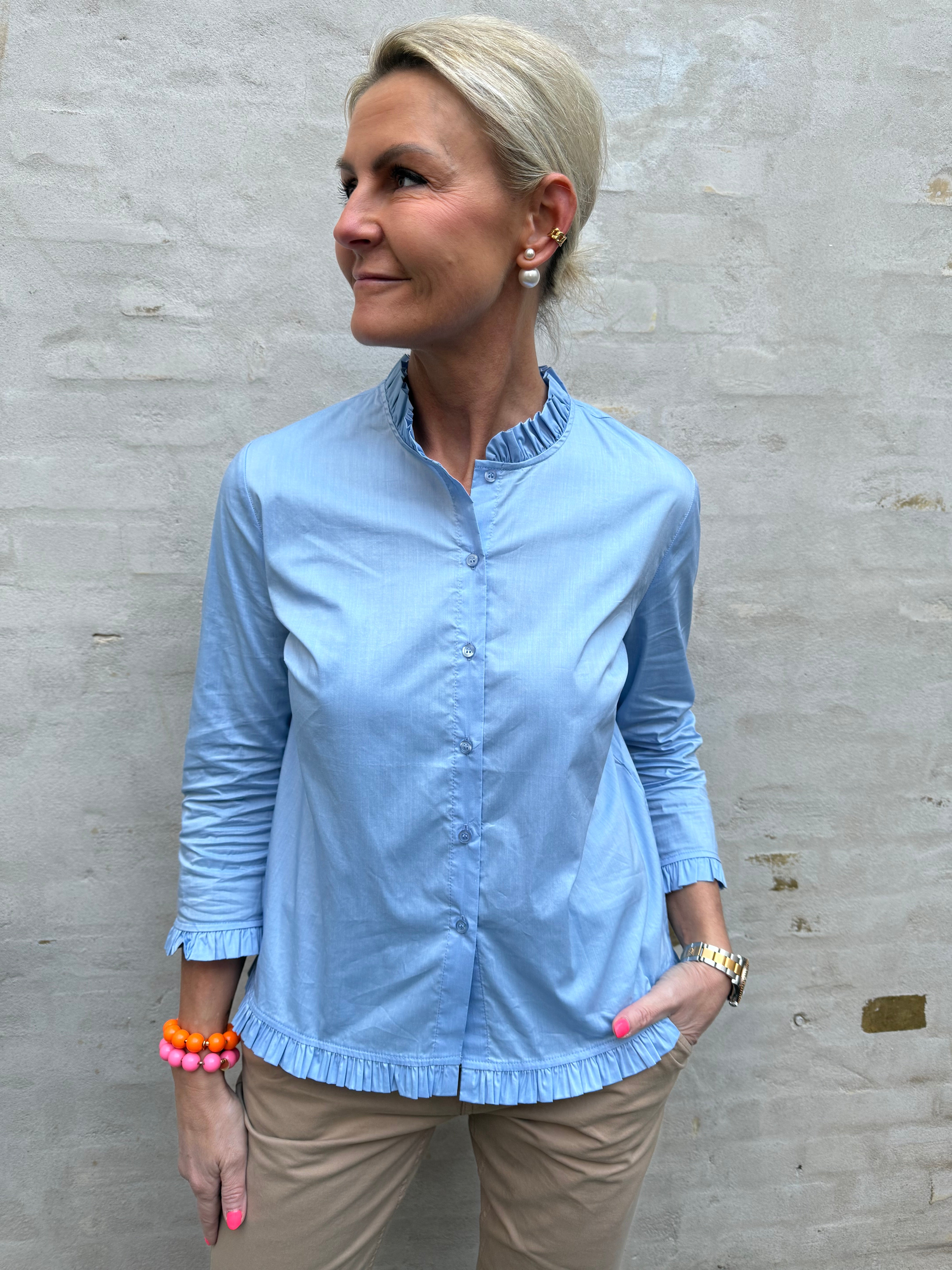 Kia Antoinette Skjorta - Forever Blue