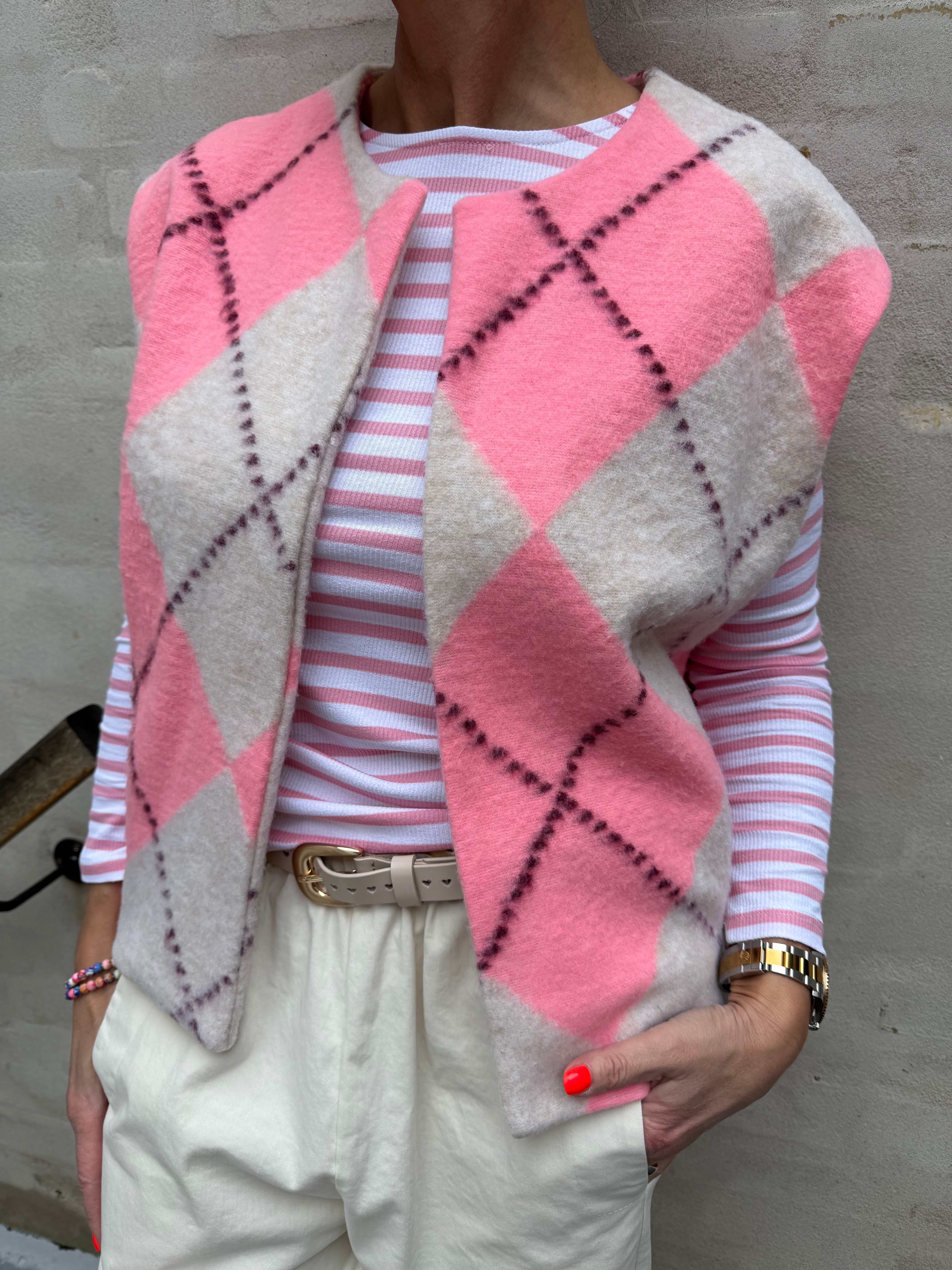 Everyday Stripes Blus - Bubblegum