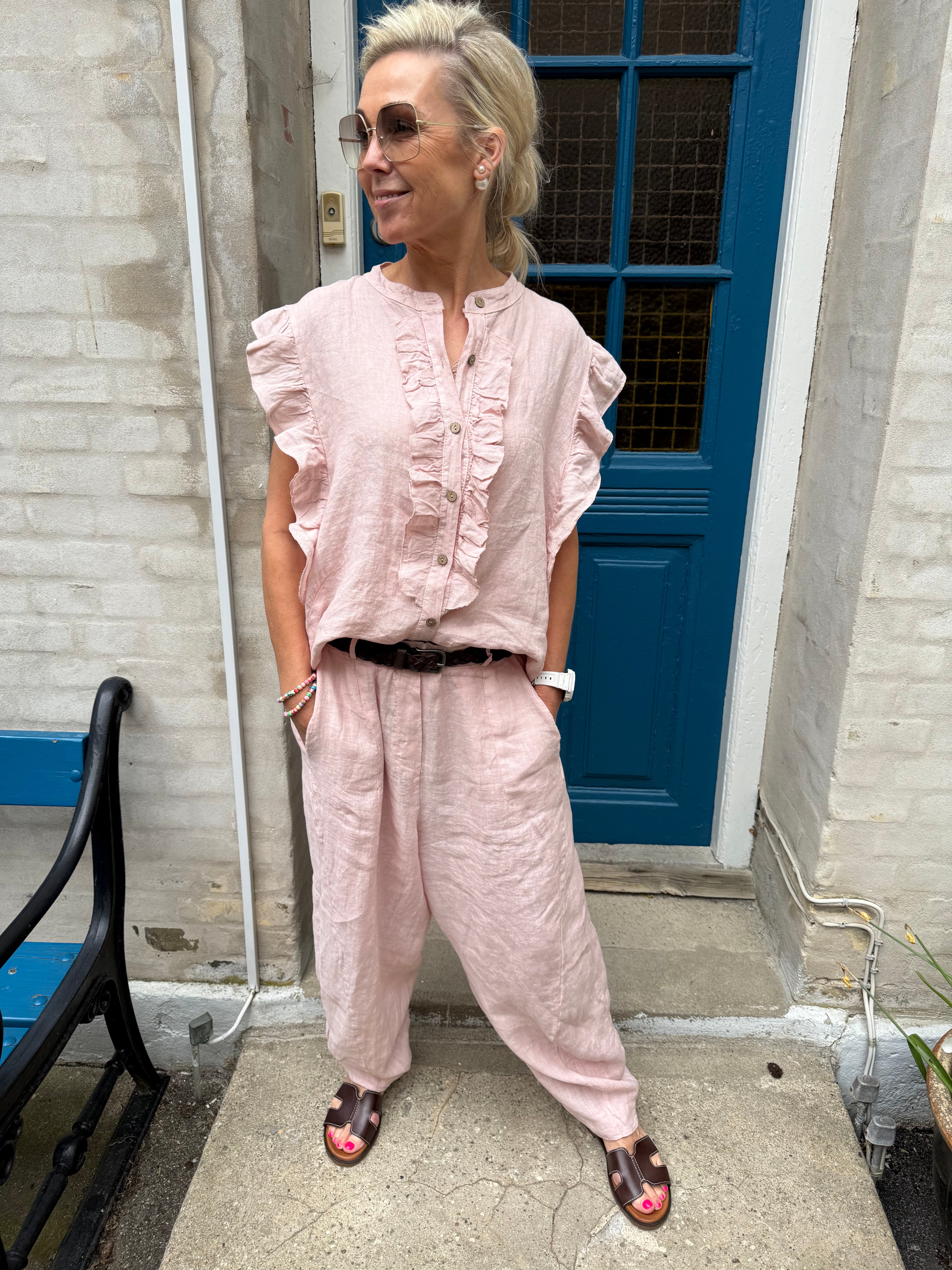 Evra Pants - Cipria