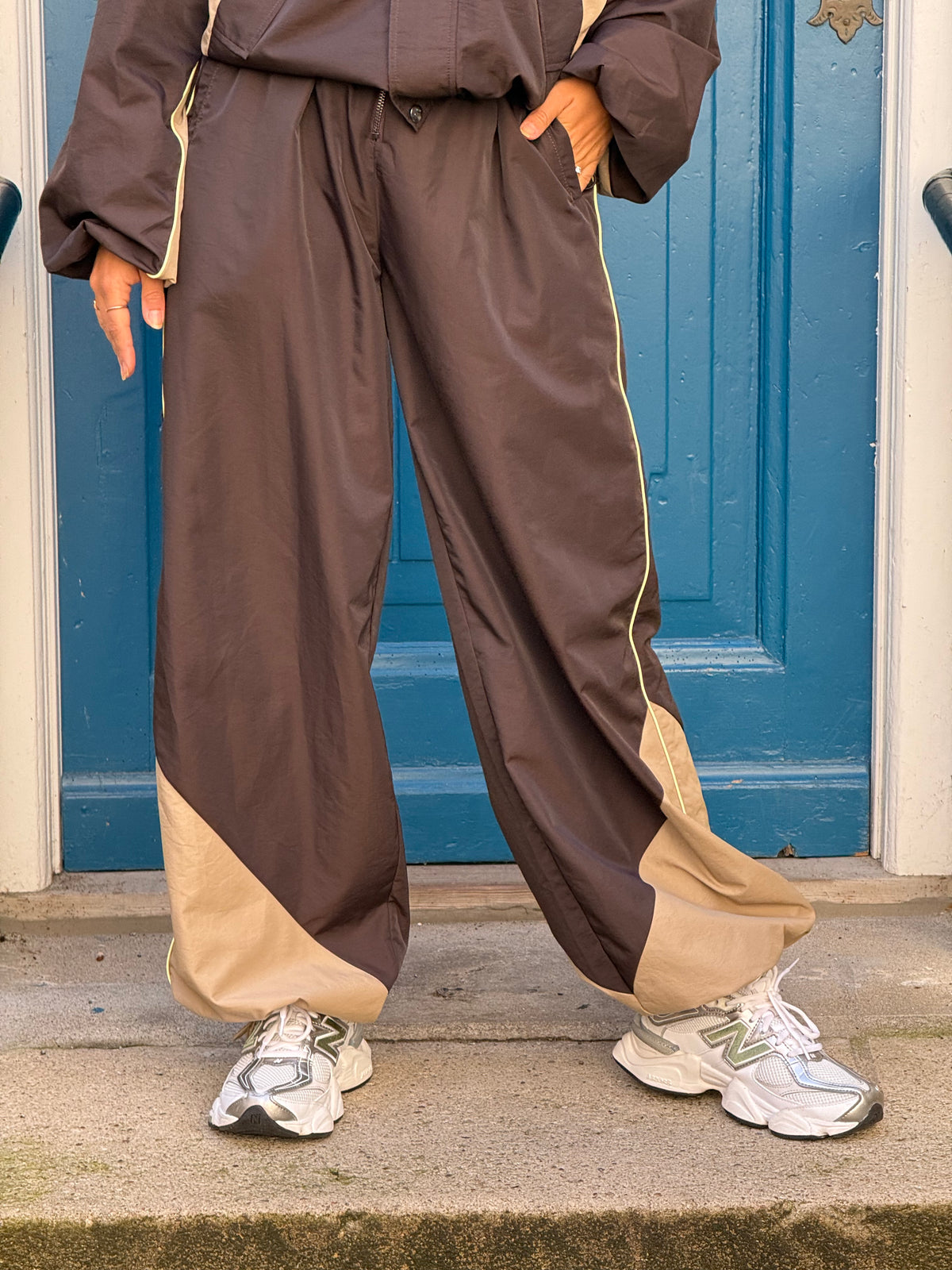 AloraCC Block Pant - Dark Brown