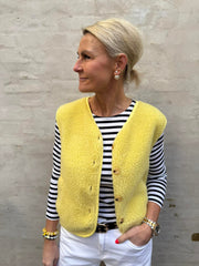 Molly Teddy Vest - Yellow