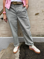 Loui Striped Pants - Black/White