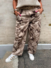Lotte Pants - Beige/Brown