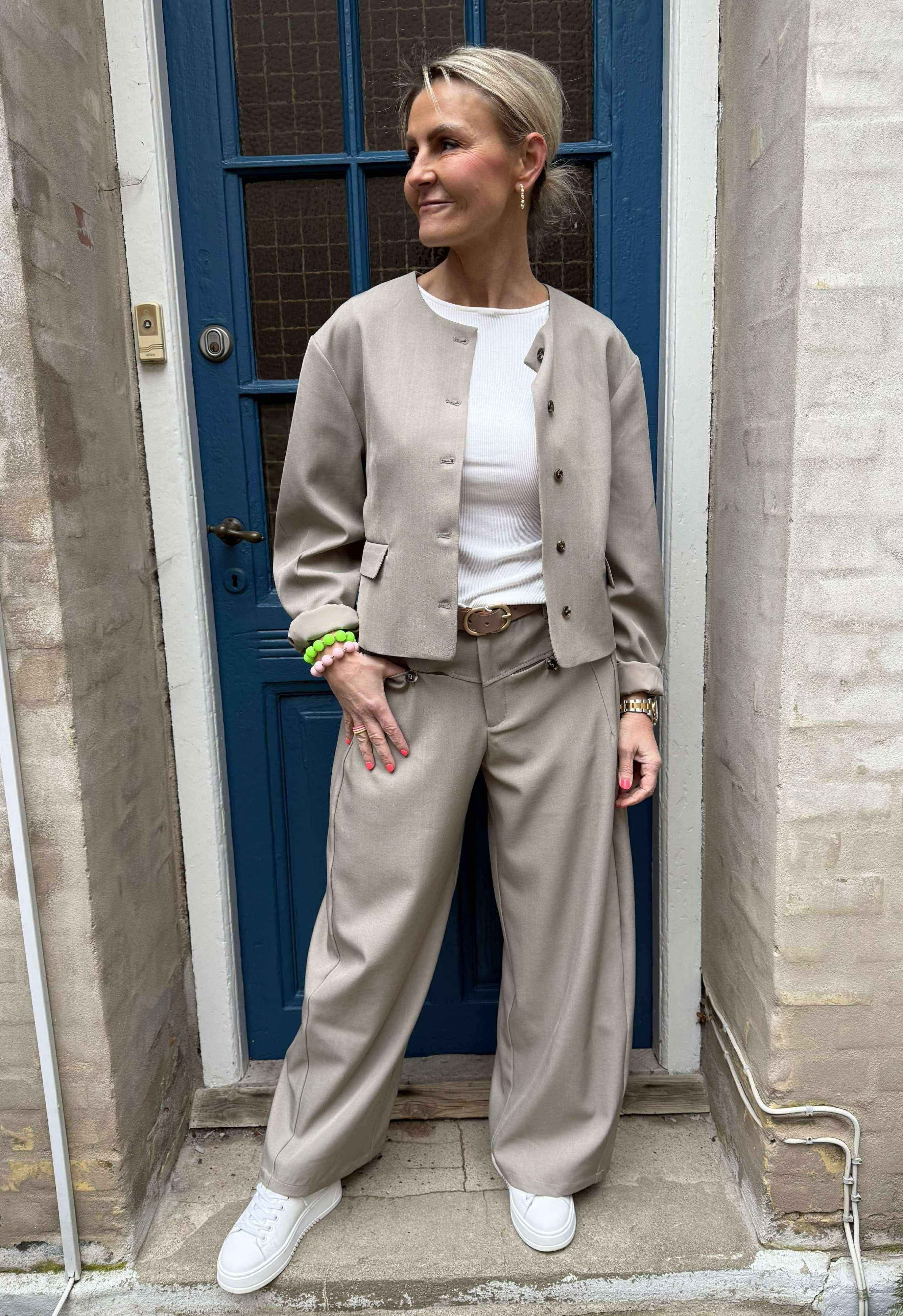 Massie Structure Pants - Varmgrå