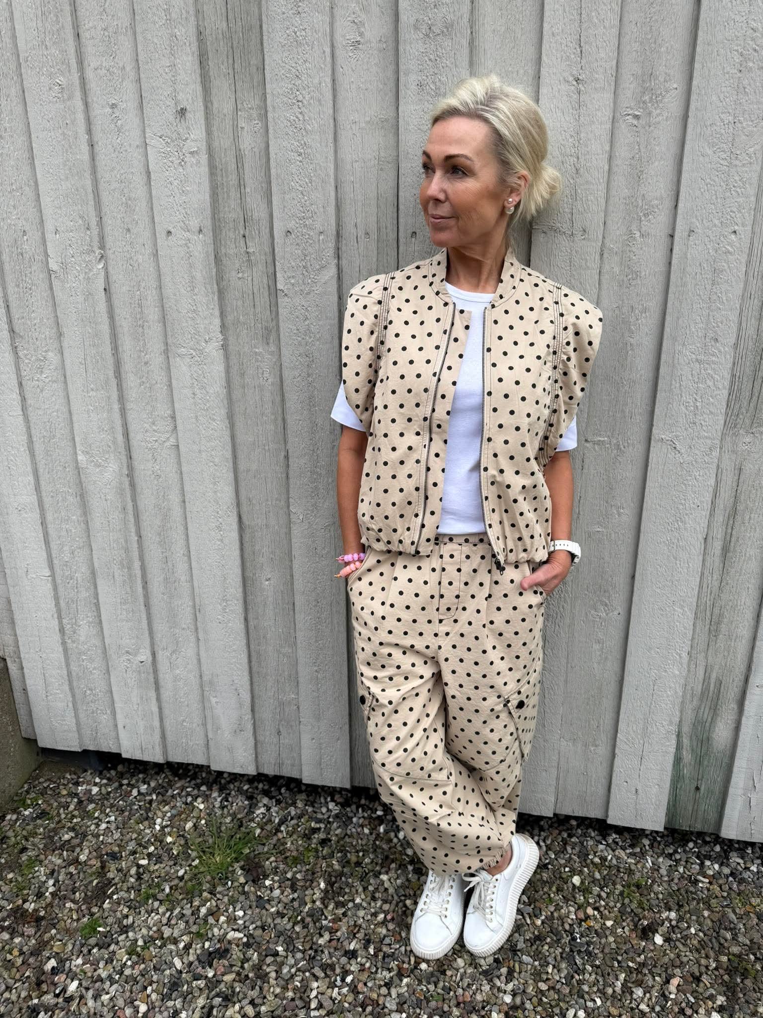 DiddiCC Cargo Dot Pant - Bone