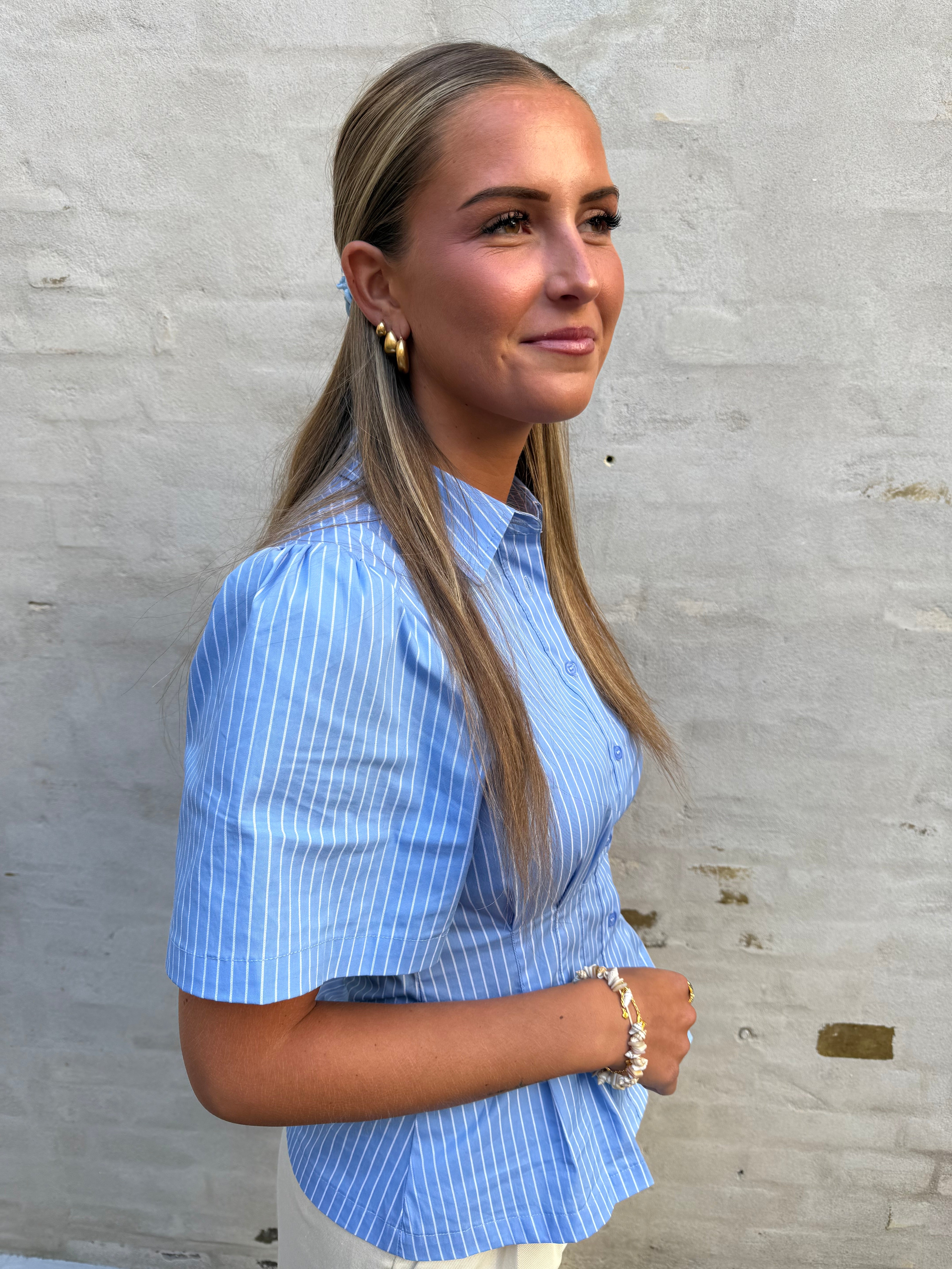 Roella Poplin Blus - Vit