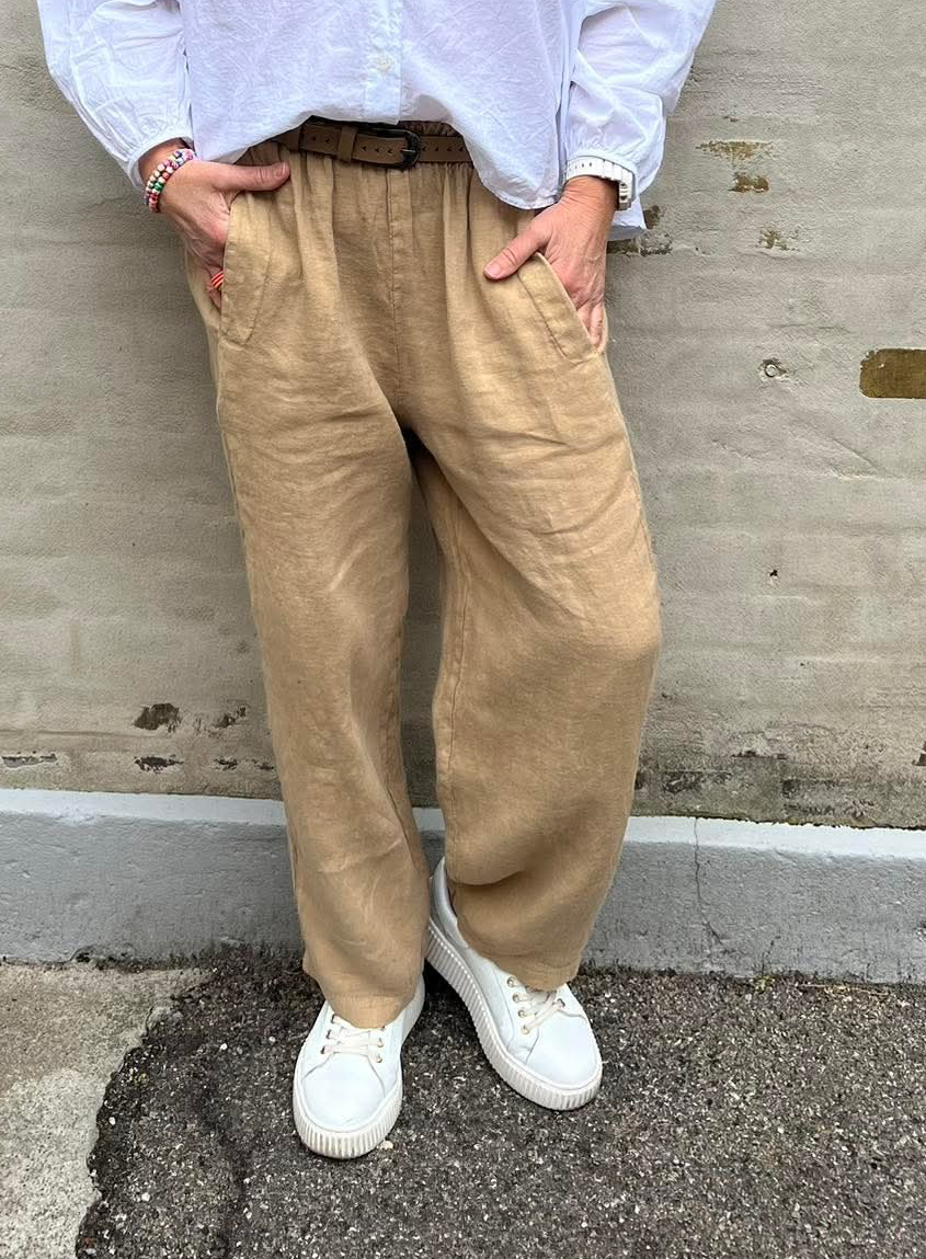 Lotus Linnen Pants - Moonstone