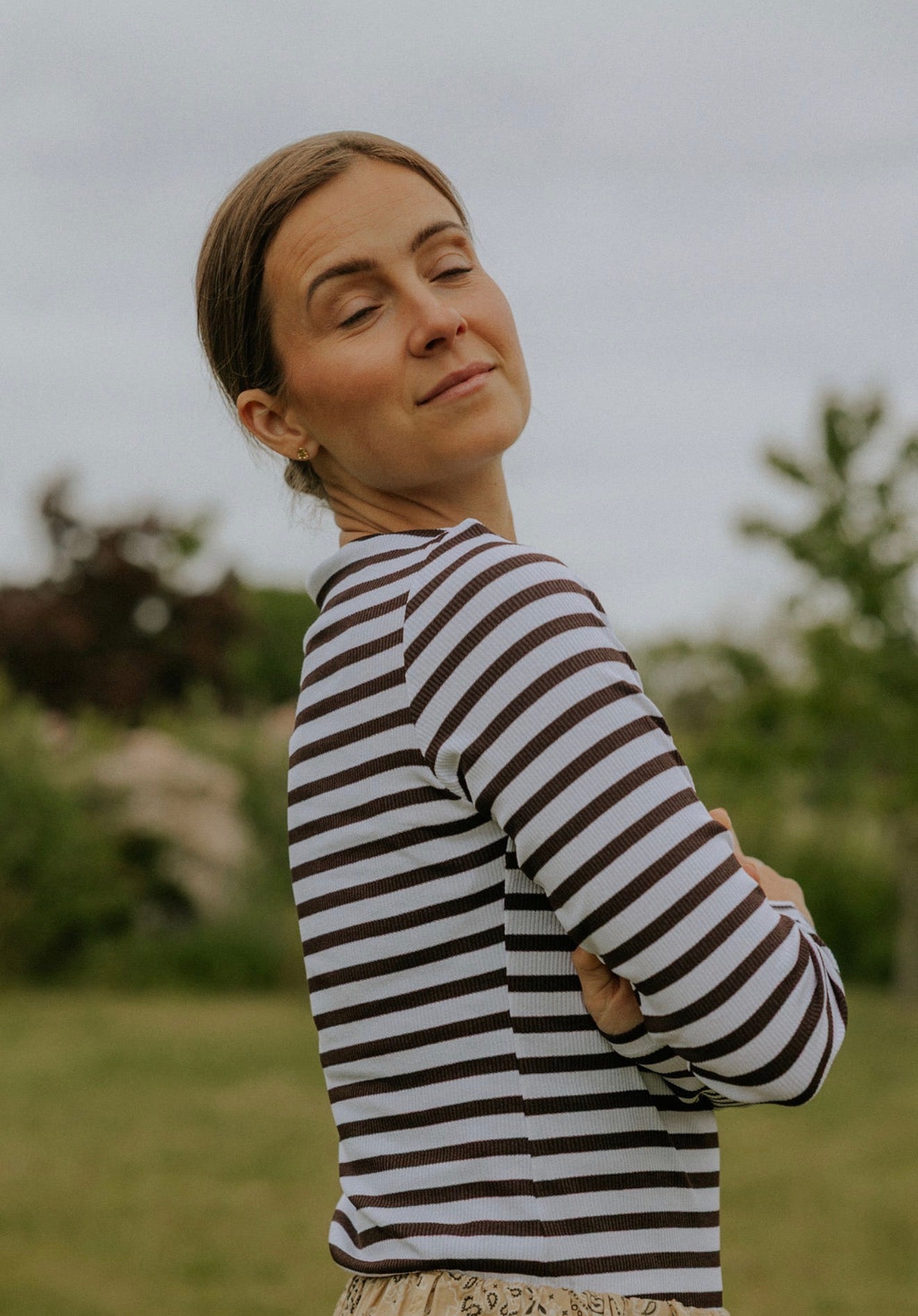 Everyday Stripes Blus - Svart