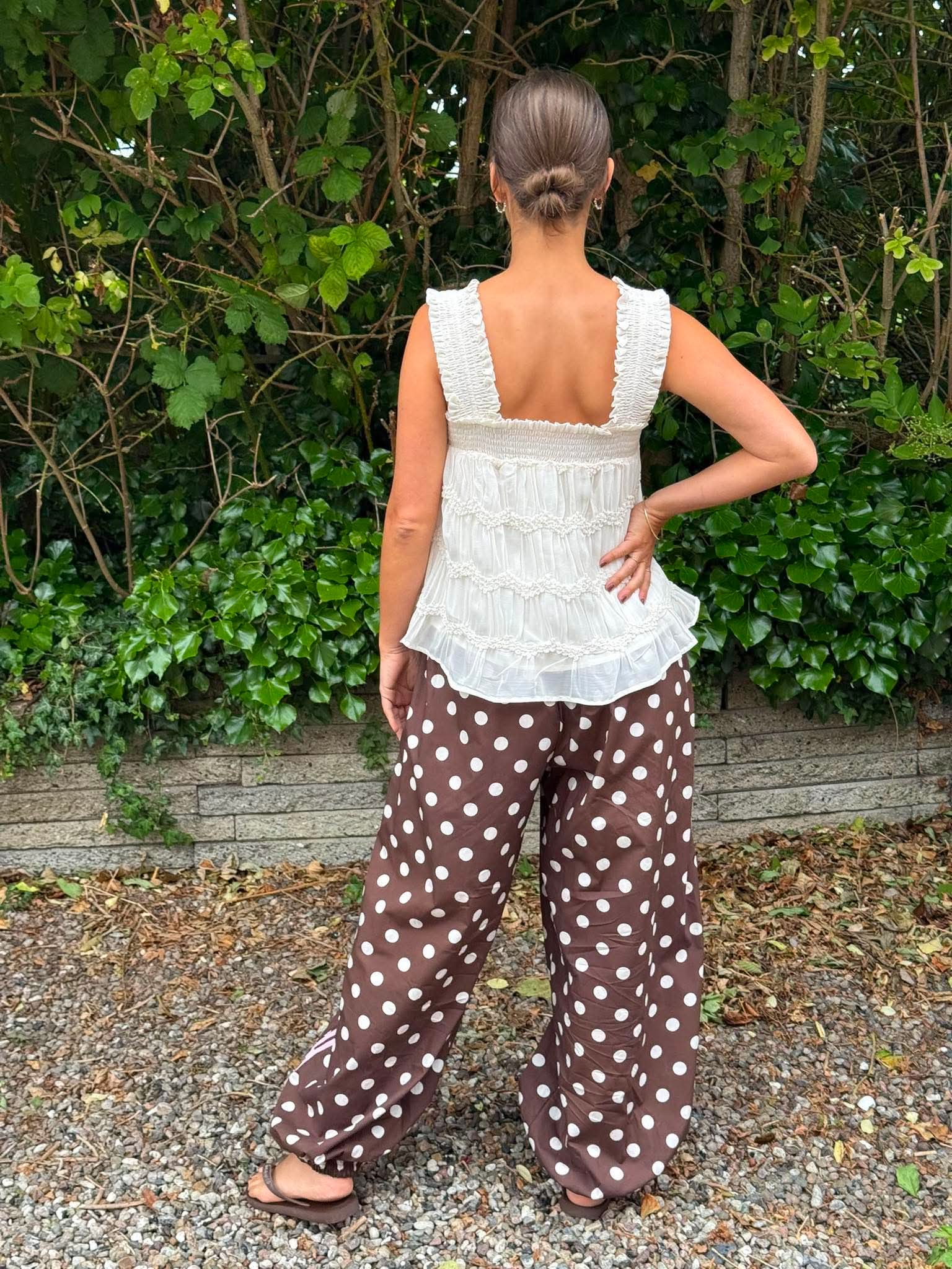 Ballon Dot Pants - Choko