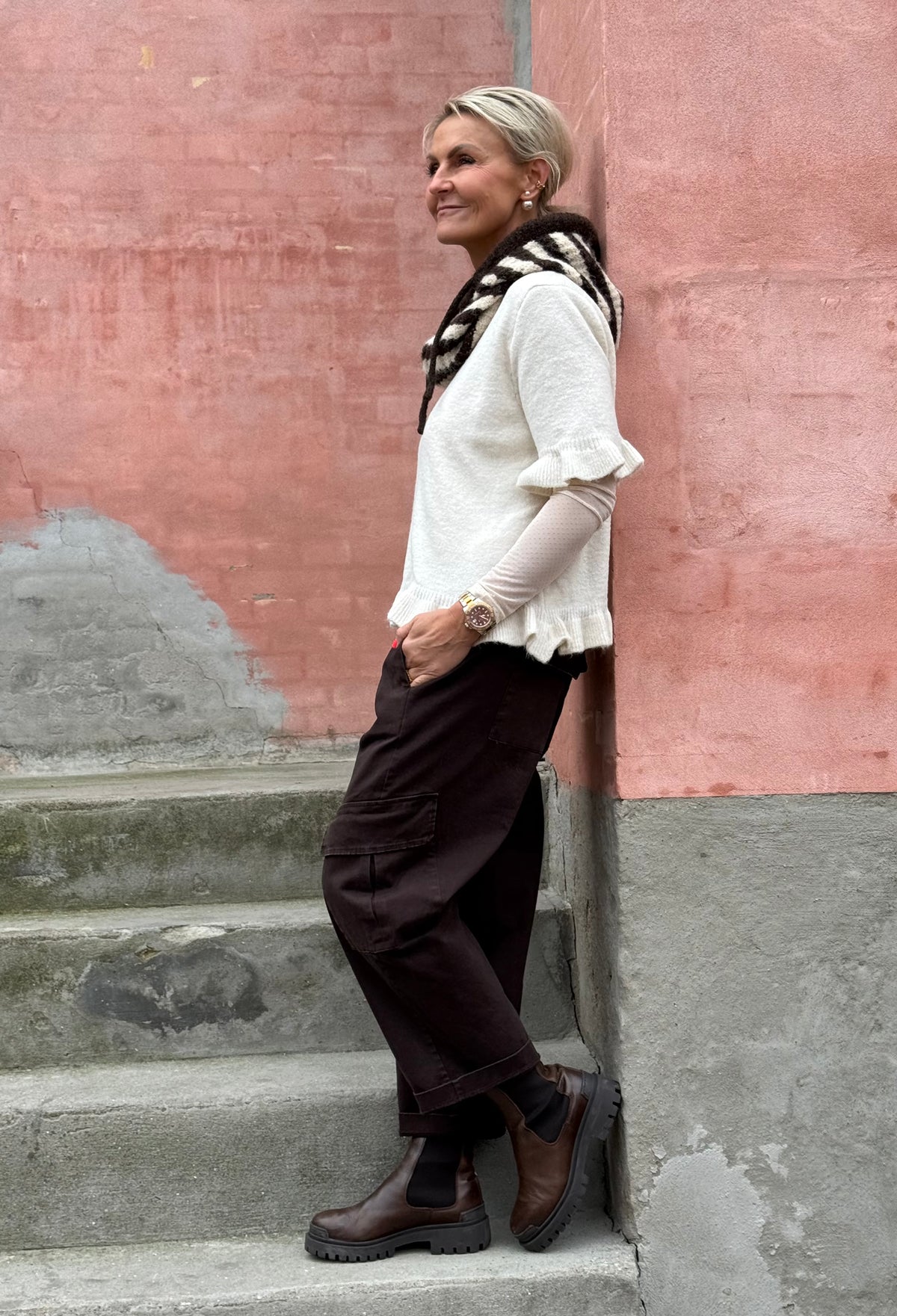 Gigi Cargo Pants - Dark Brown