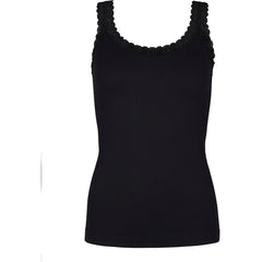 Frida Rib Top - Nero