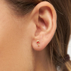 Fredagsörhänge 1 st - Guldpläterad