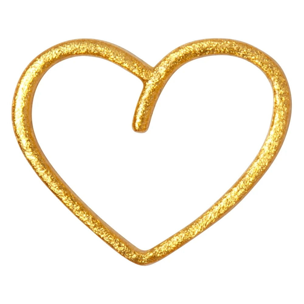 Happy Heart örhänge 1 st - Guld