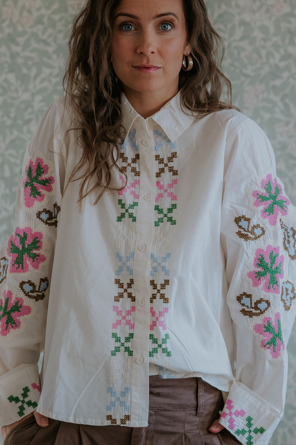 Breezy Shirt - Spring Gardenia
