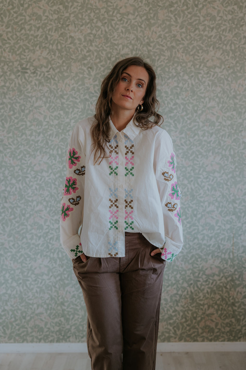 Breezy Shirt - Spring Gardenia