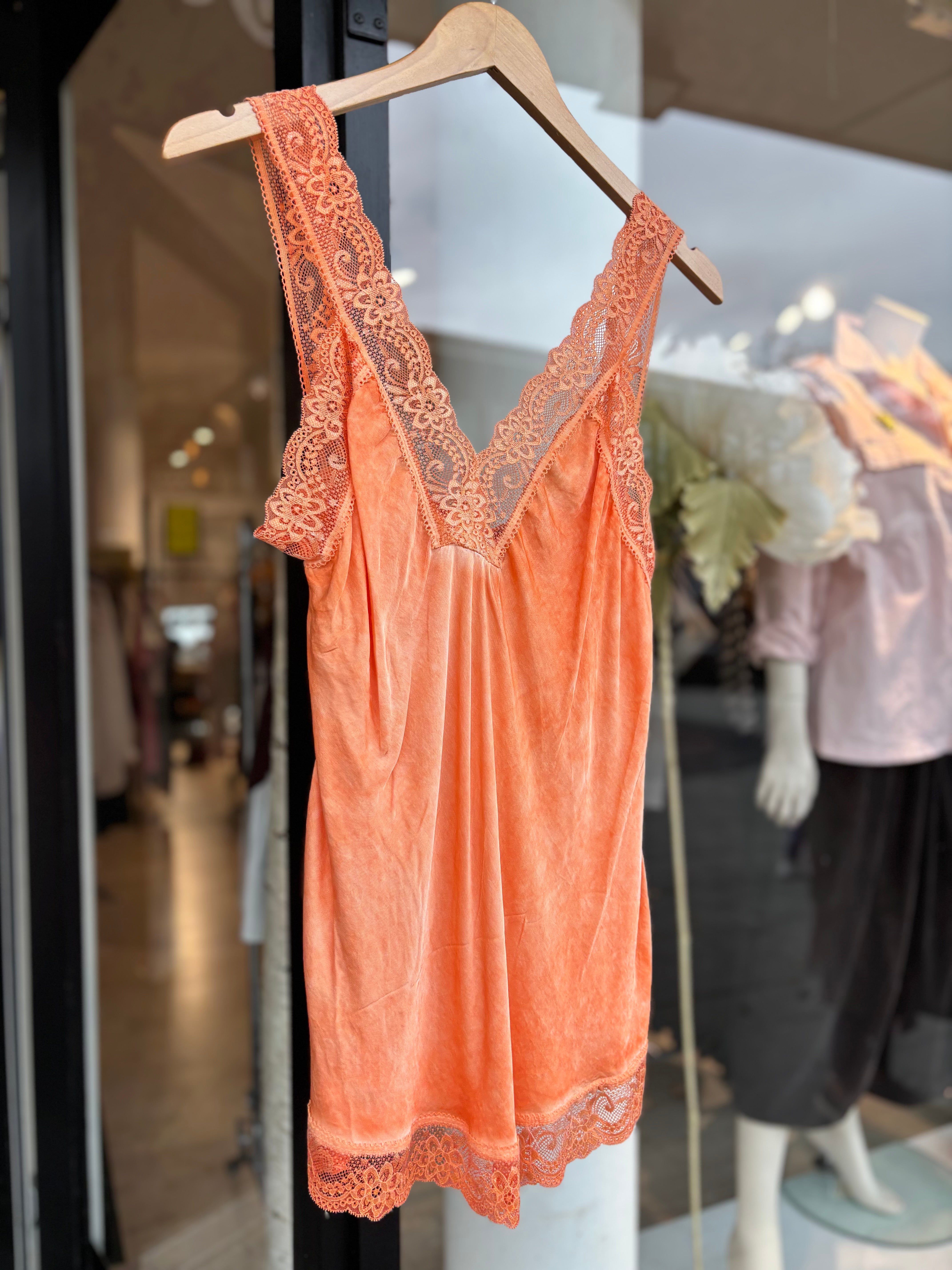 Net Top - Orange
