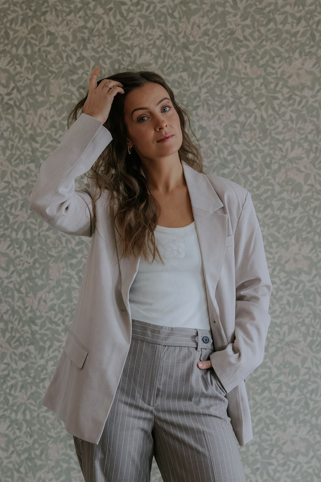 LISA LO BLAZER - Humus Melange