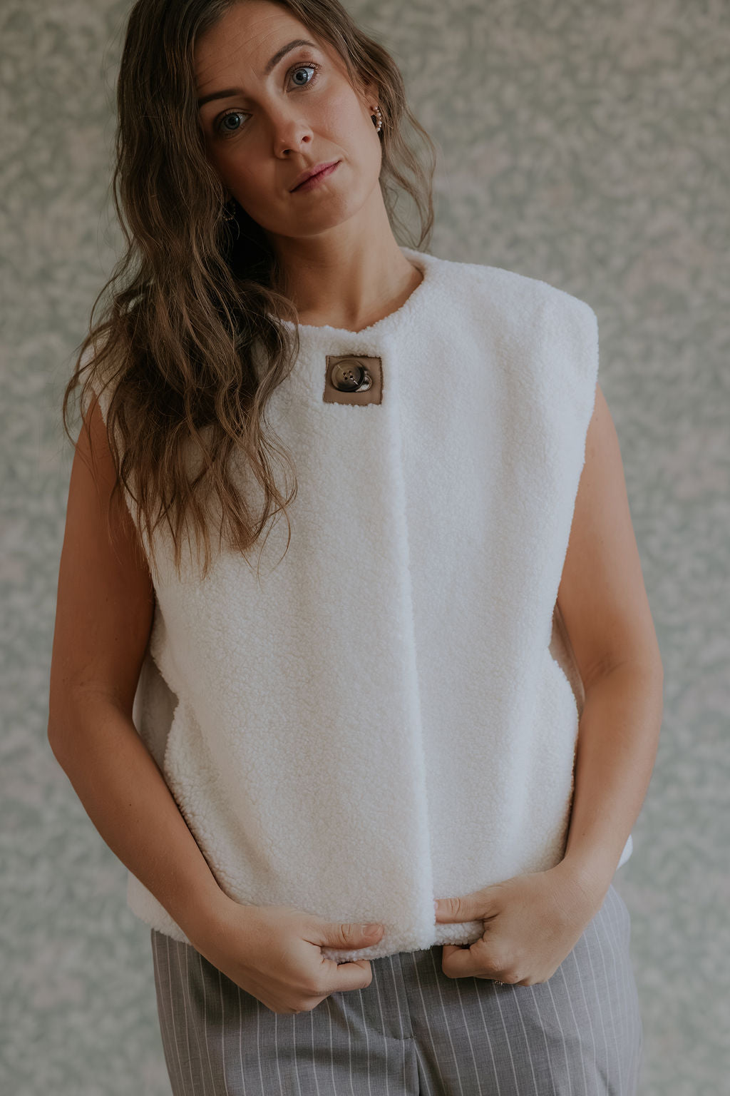 Anjanna Teddyväst - Elfenben