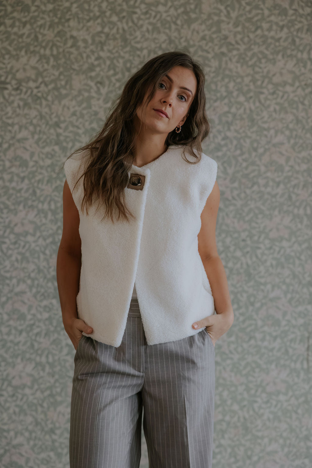 Anjanna Teddyväst - Elfenben