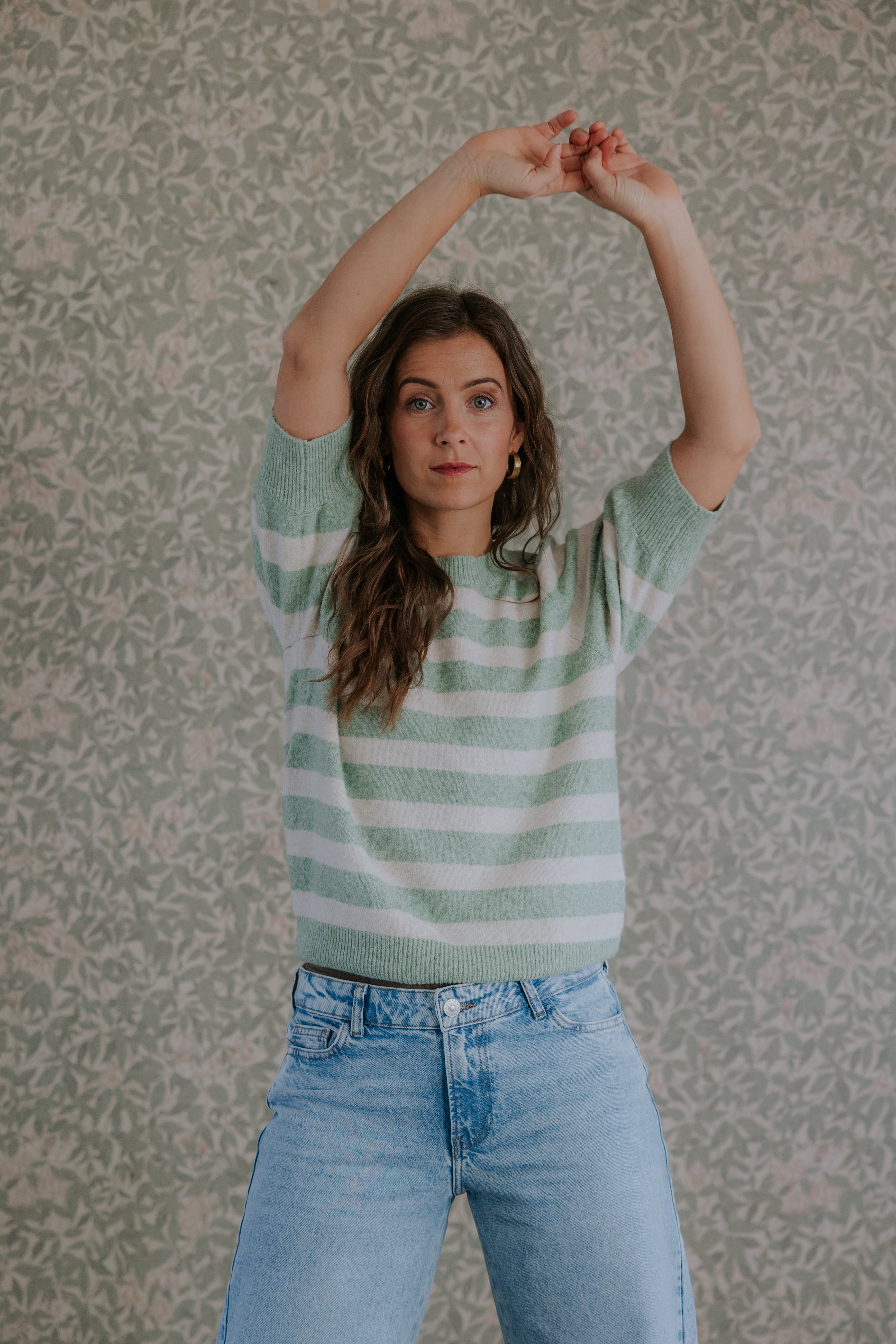 DOFFY O-HALS TRÖJA - Mistelbjörk