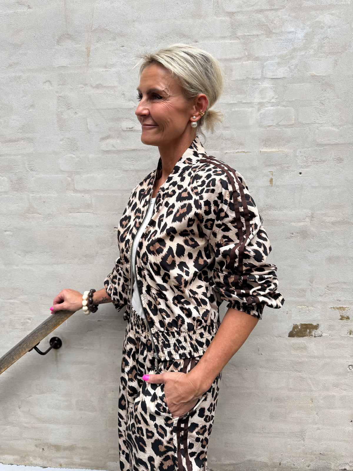 Leopardjacka Poplin - Leopard