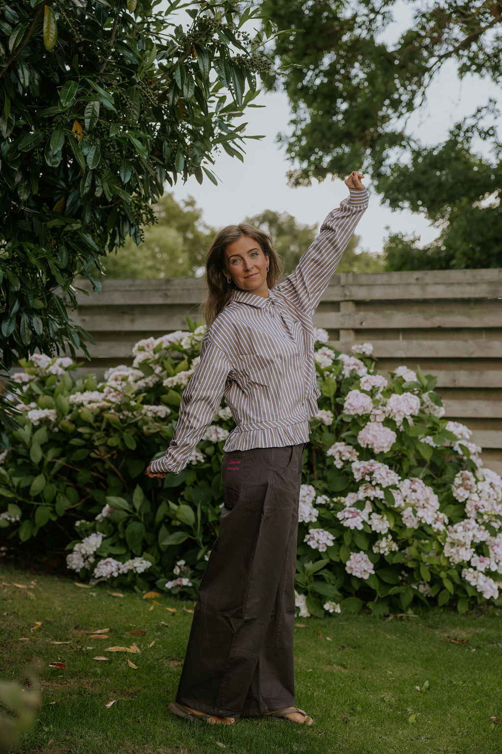Stessi Shirt - Off White/Light Brown