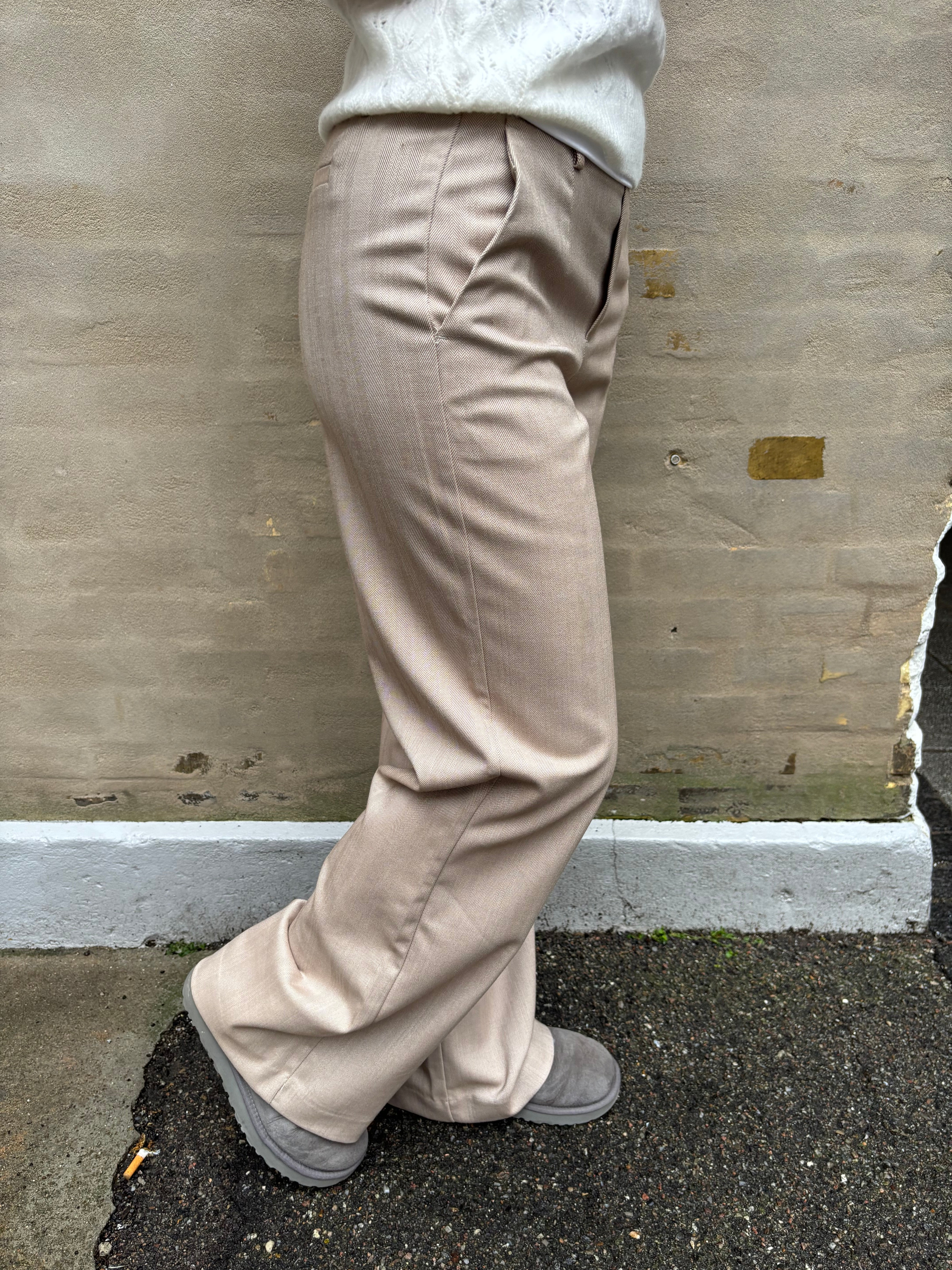 Lisa WIDE byxa - Fossil Sandshell specialrand