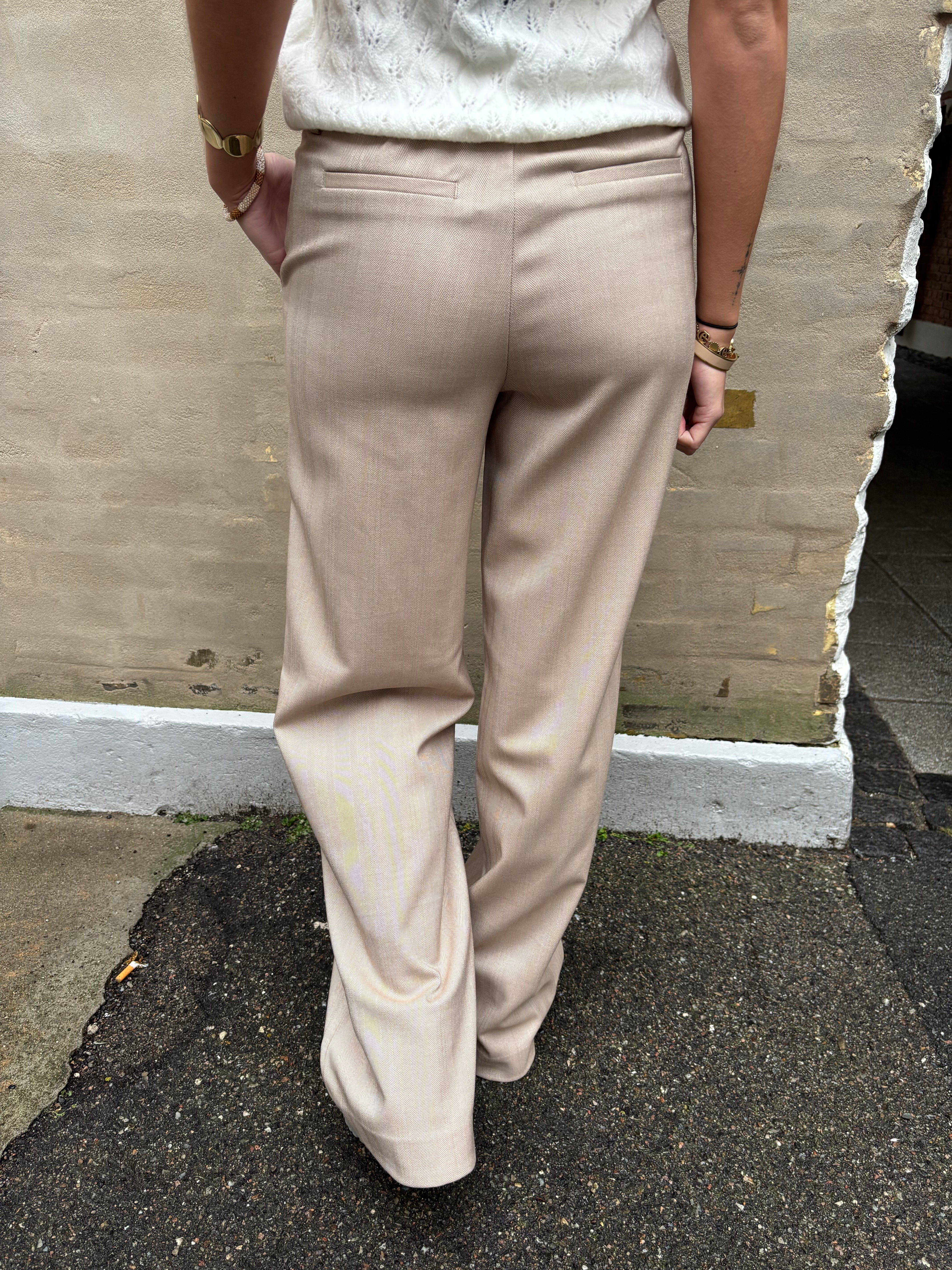 Lisa WIDE byxa - Fossil Sandshell specialrand