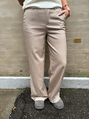 Lisa WIDE byxa - Fossil Sandshell specialrand