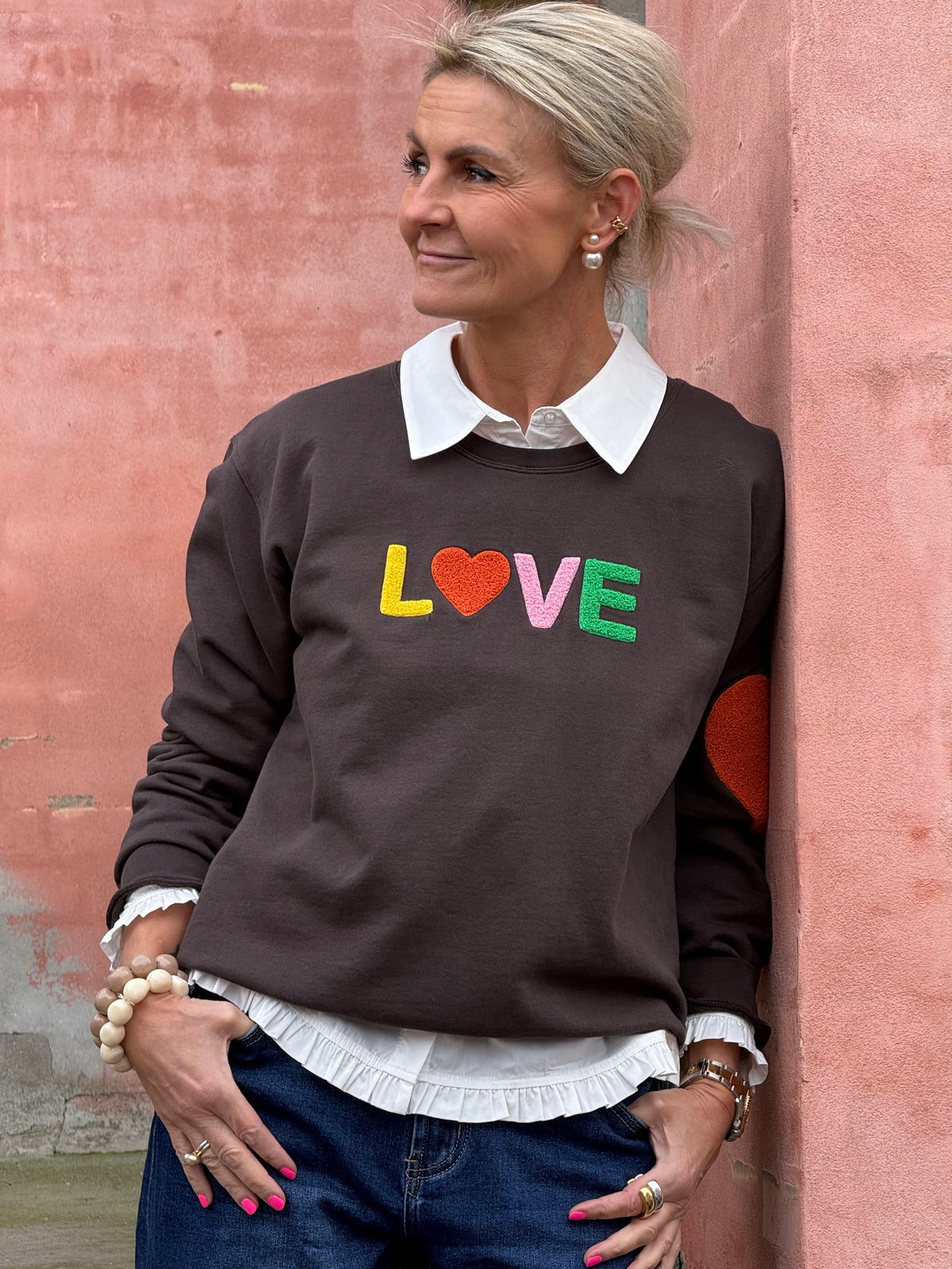 Sweat LOVE - Chicory Coffee/Orange