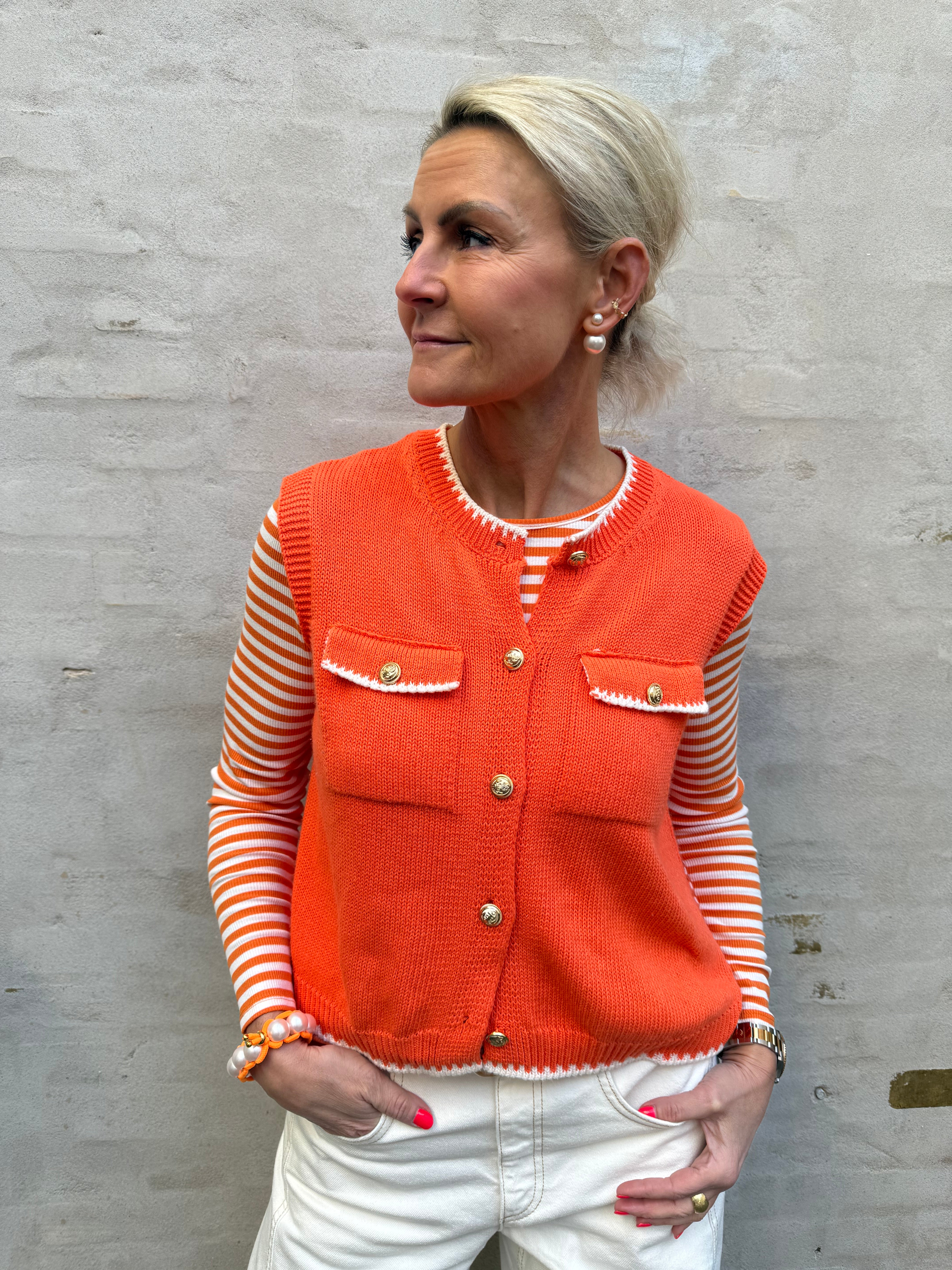 Giletta väst - Orange