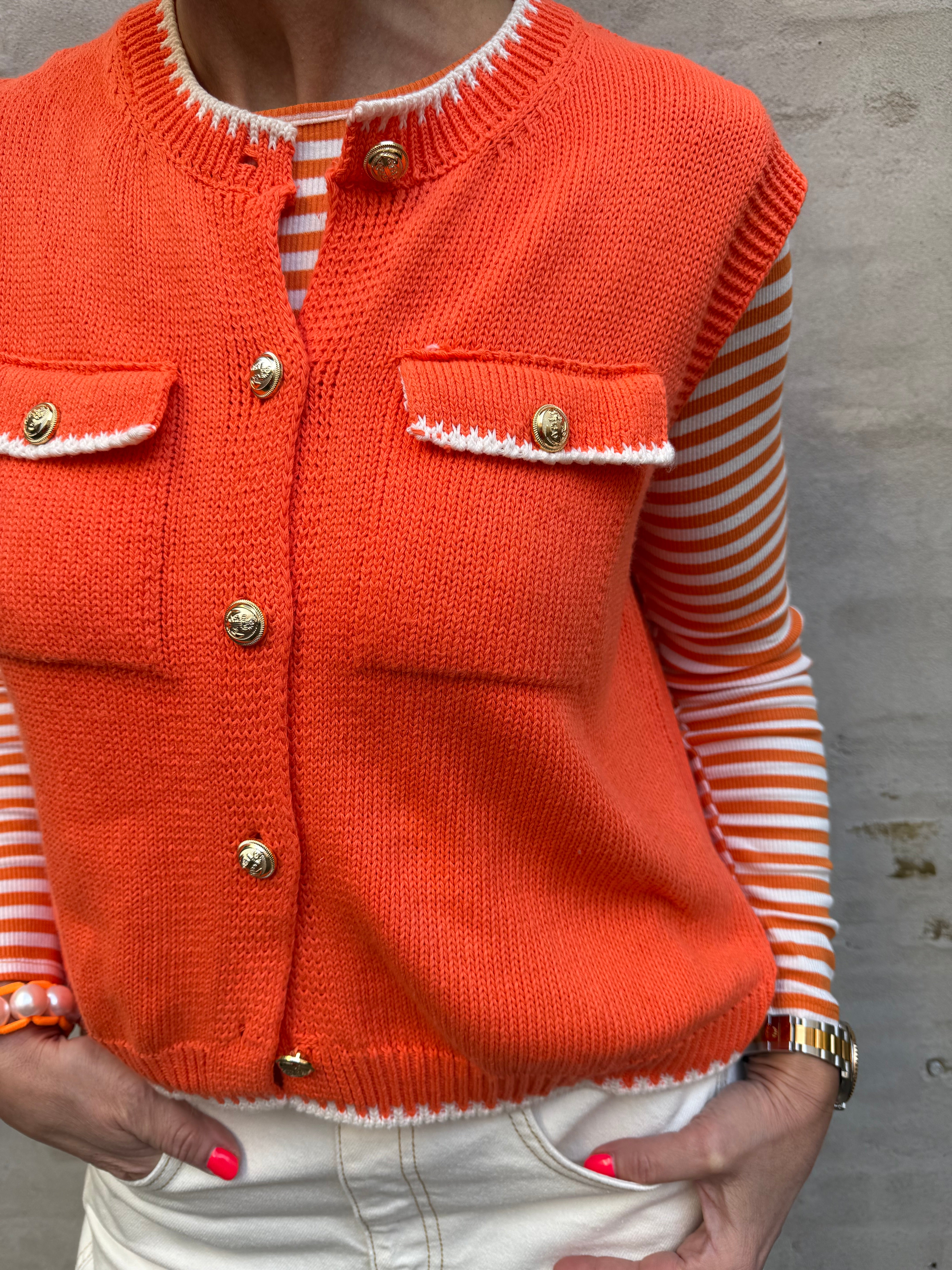 Giletta väst - Orange