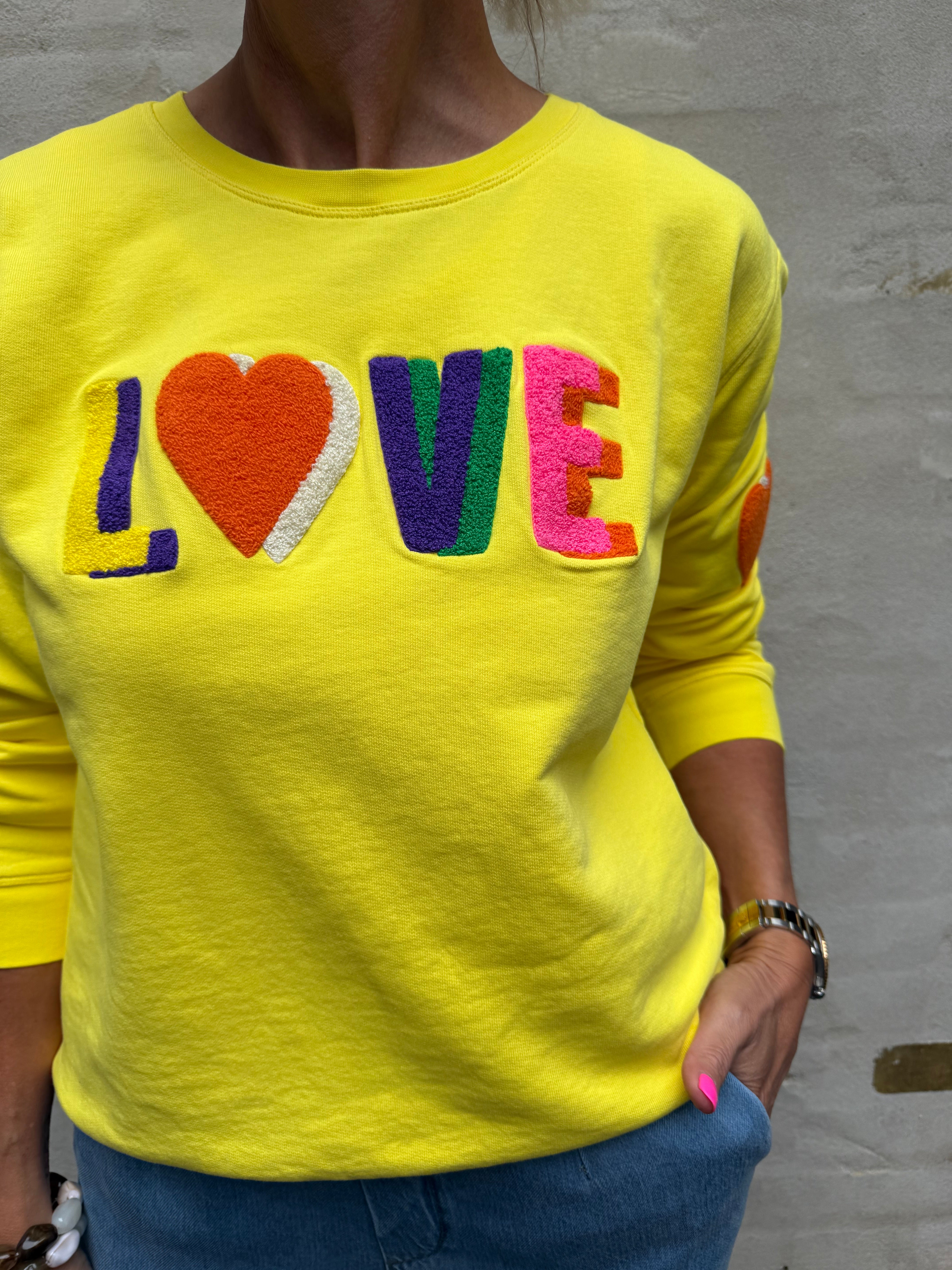 Sweat LOVE - Yellow/Multi